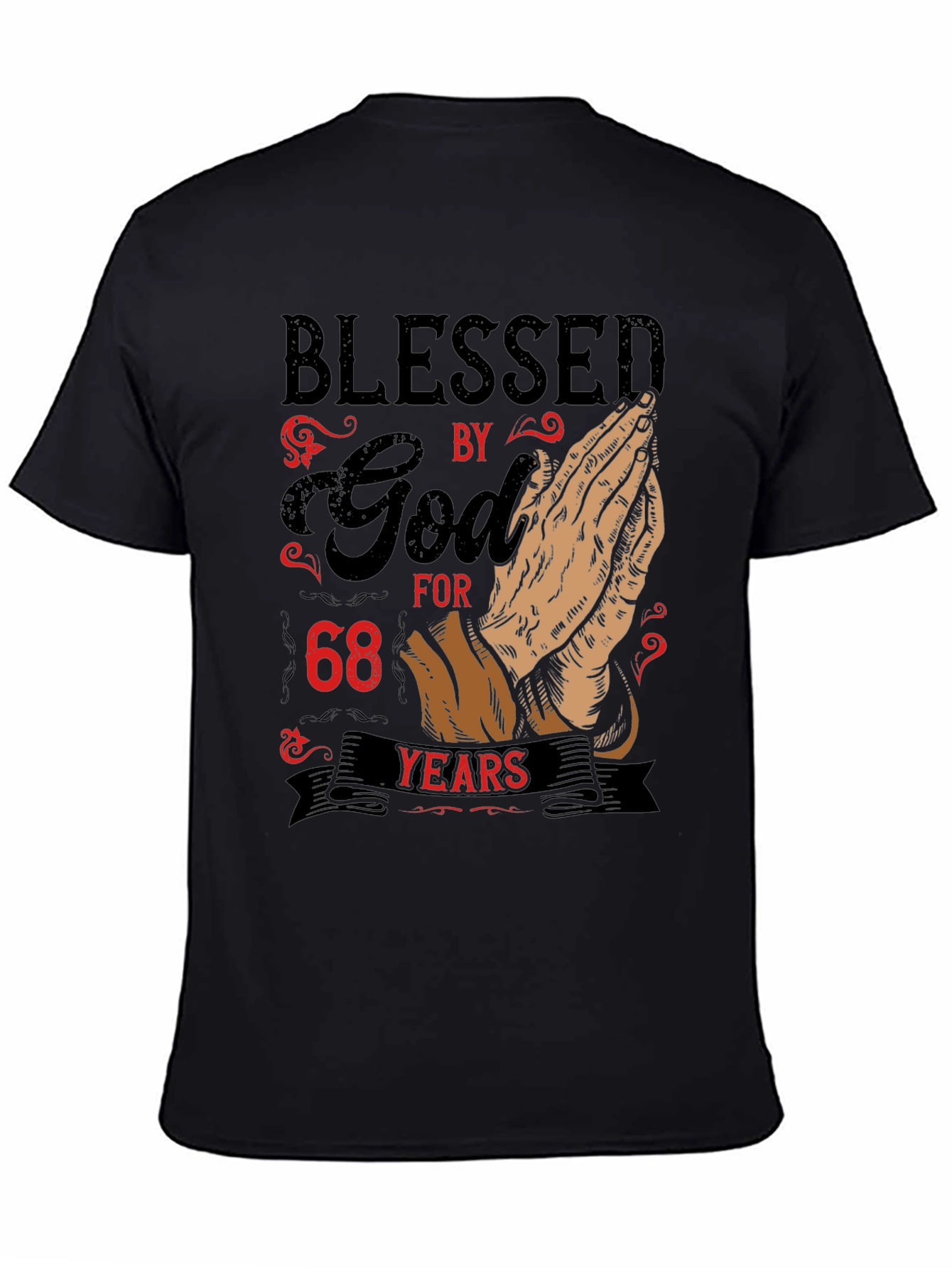 Blessed by God 68 Years Graphic Tee