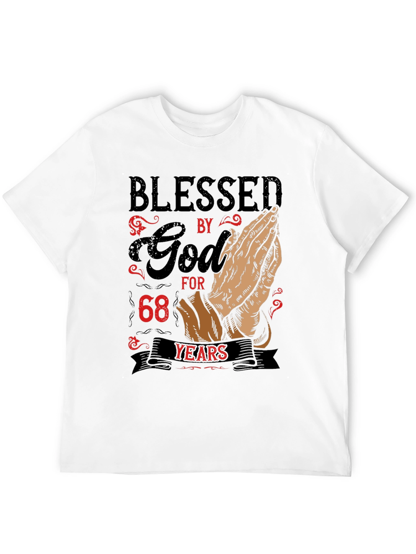 Blessed by God 68 Years Graphic Tee