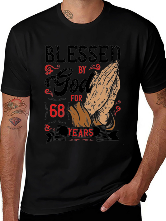 Blessed by God 68 Years Graphic Tee