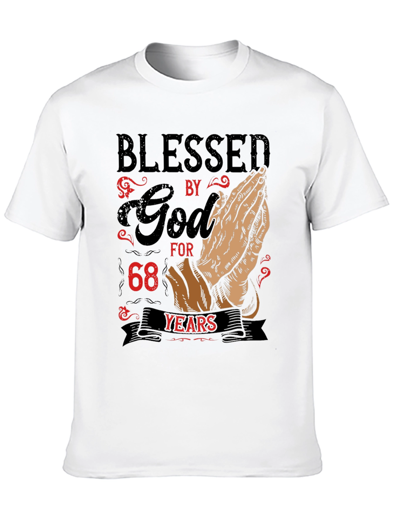 Blessed by God 68 Years Graphic Tee