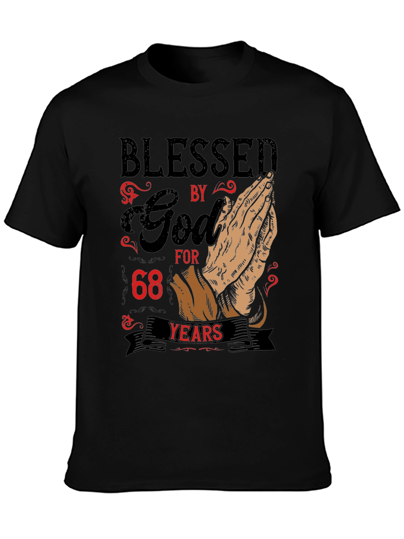 Blessed by God 68 Years Graphic Tee