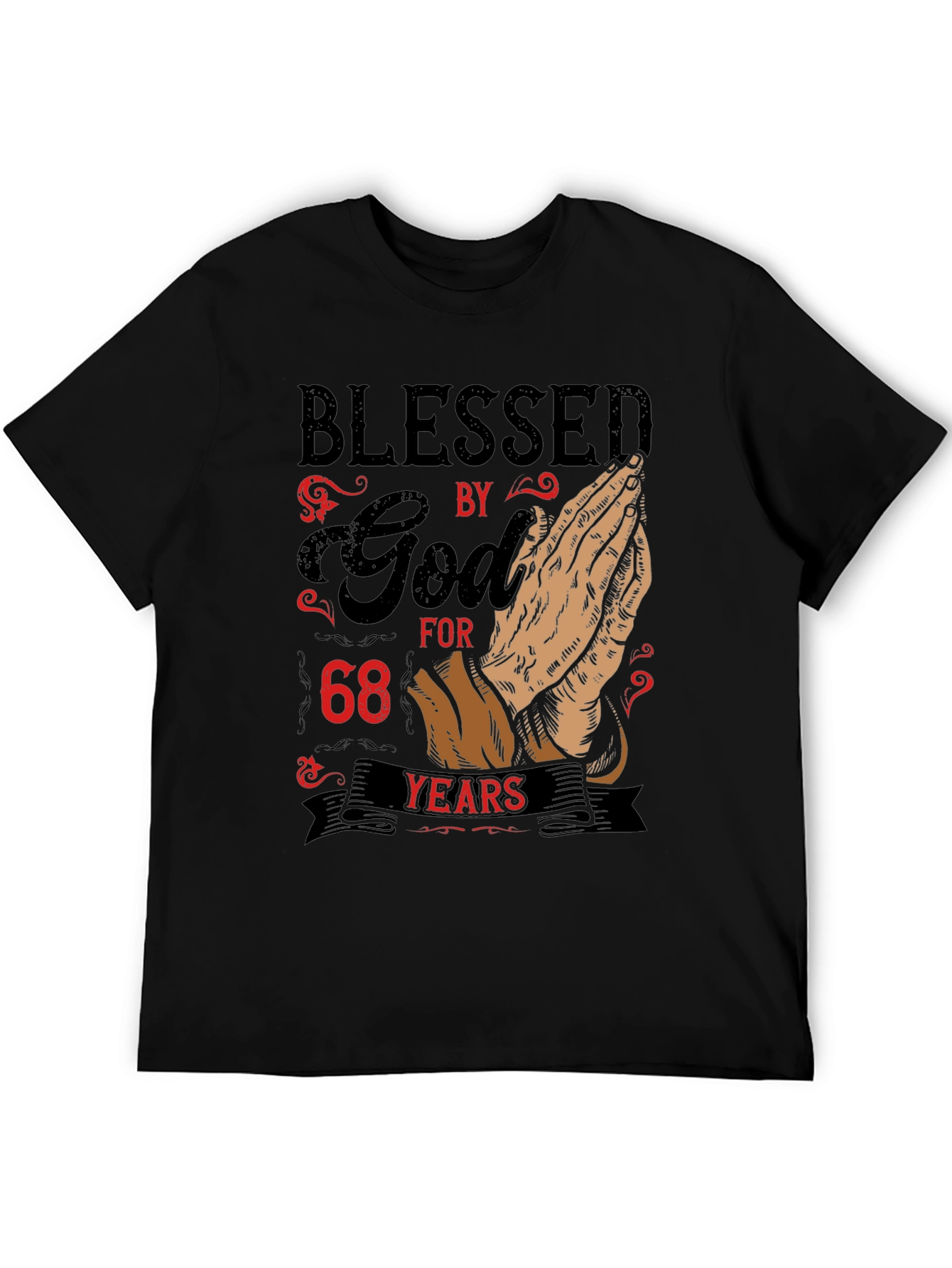 Blessed by God 68 Years Graphic Tee