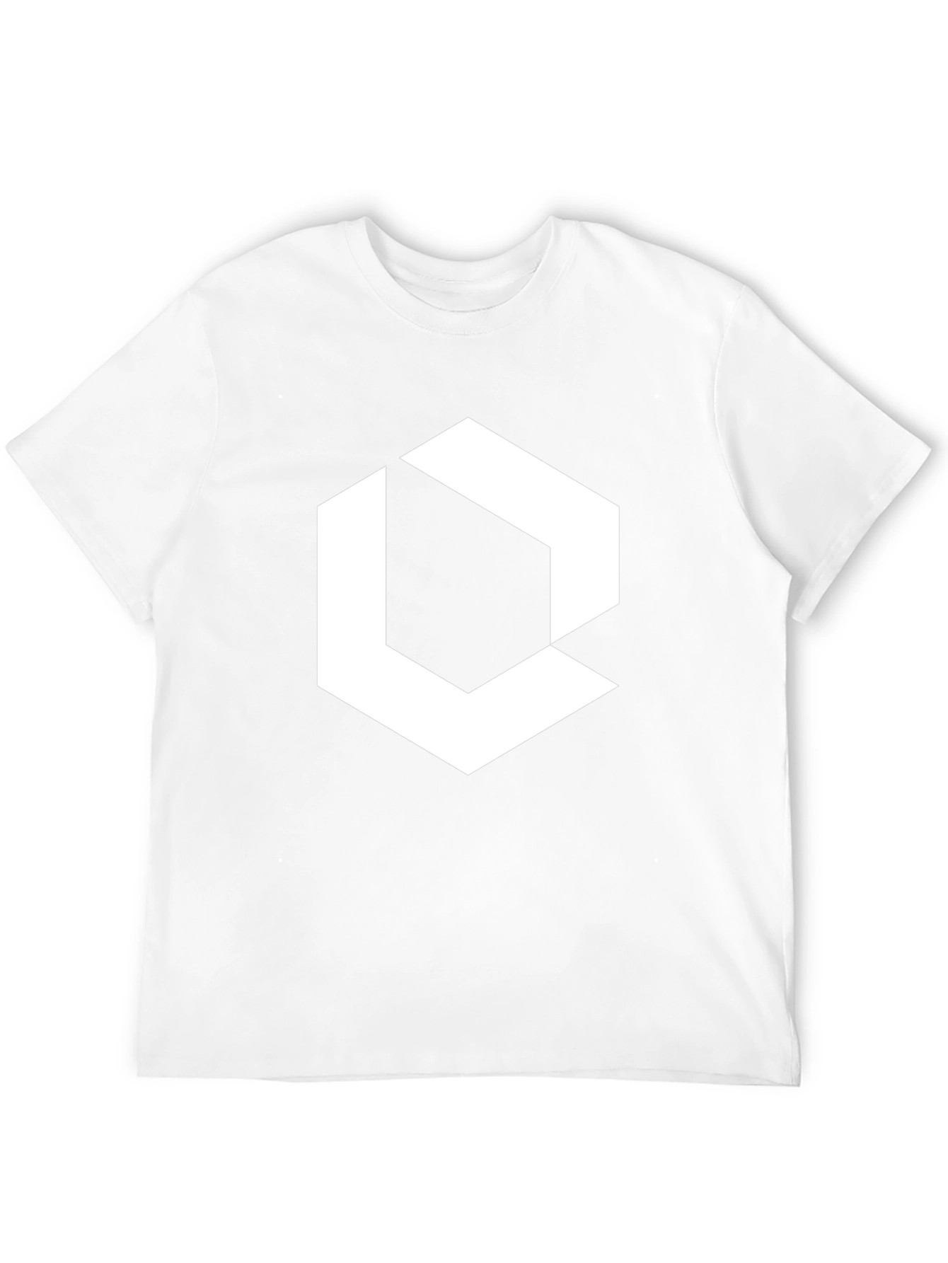 Geometric Graphic Print Black T-Shirt