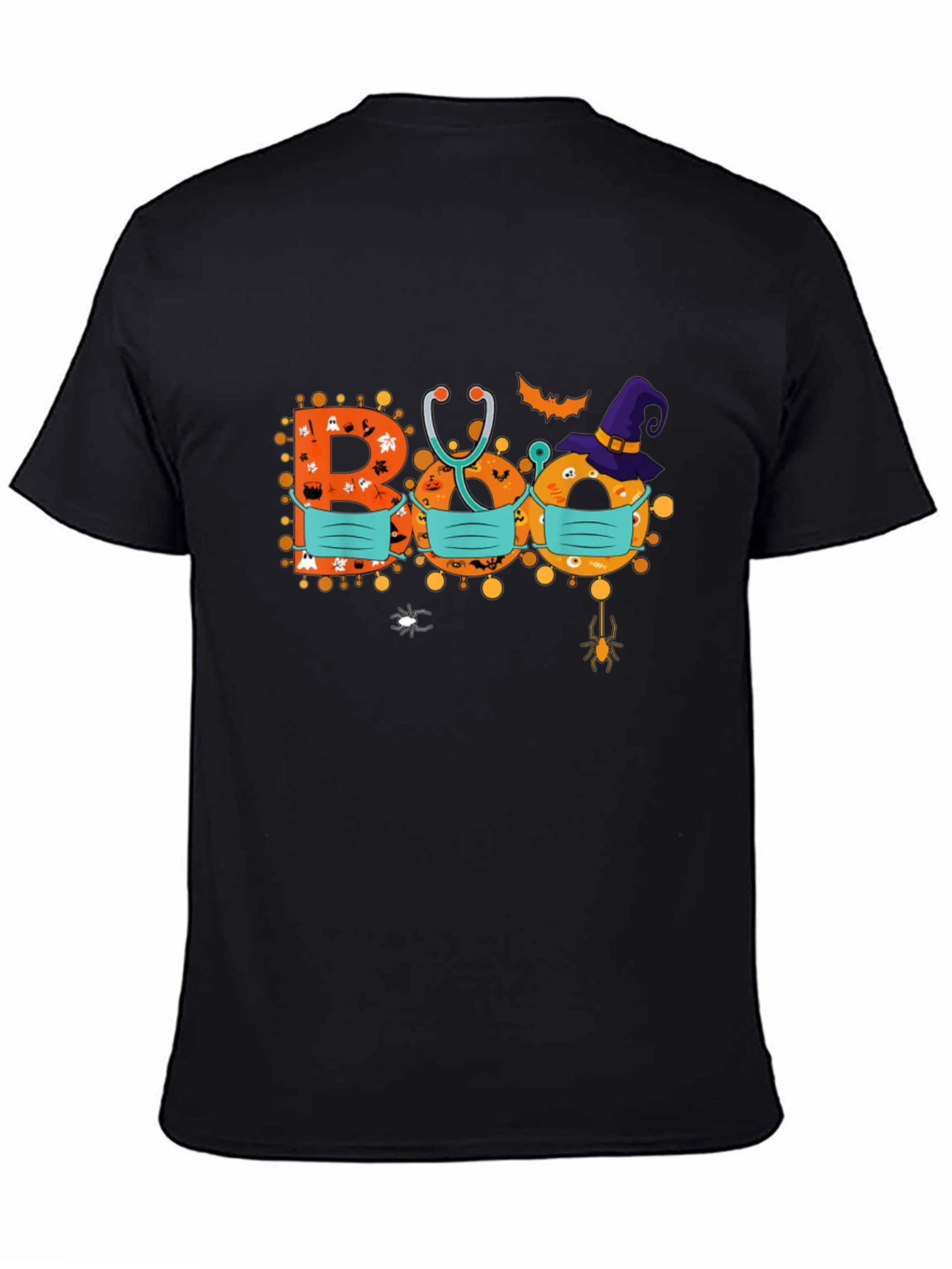 Halloween Boo Masked Graphic Tee