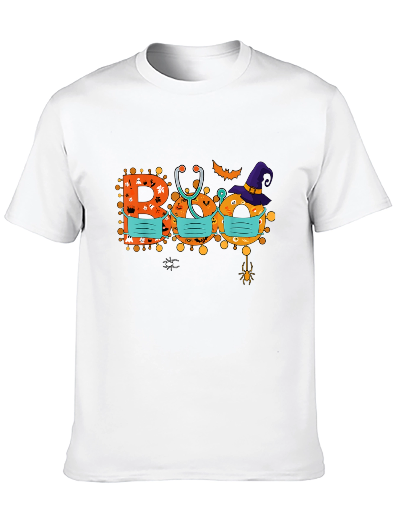Halloween Boo Masked Graphic Tee