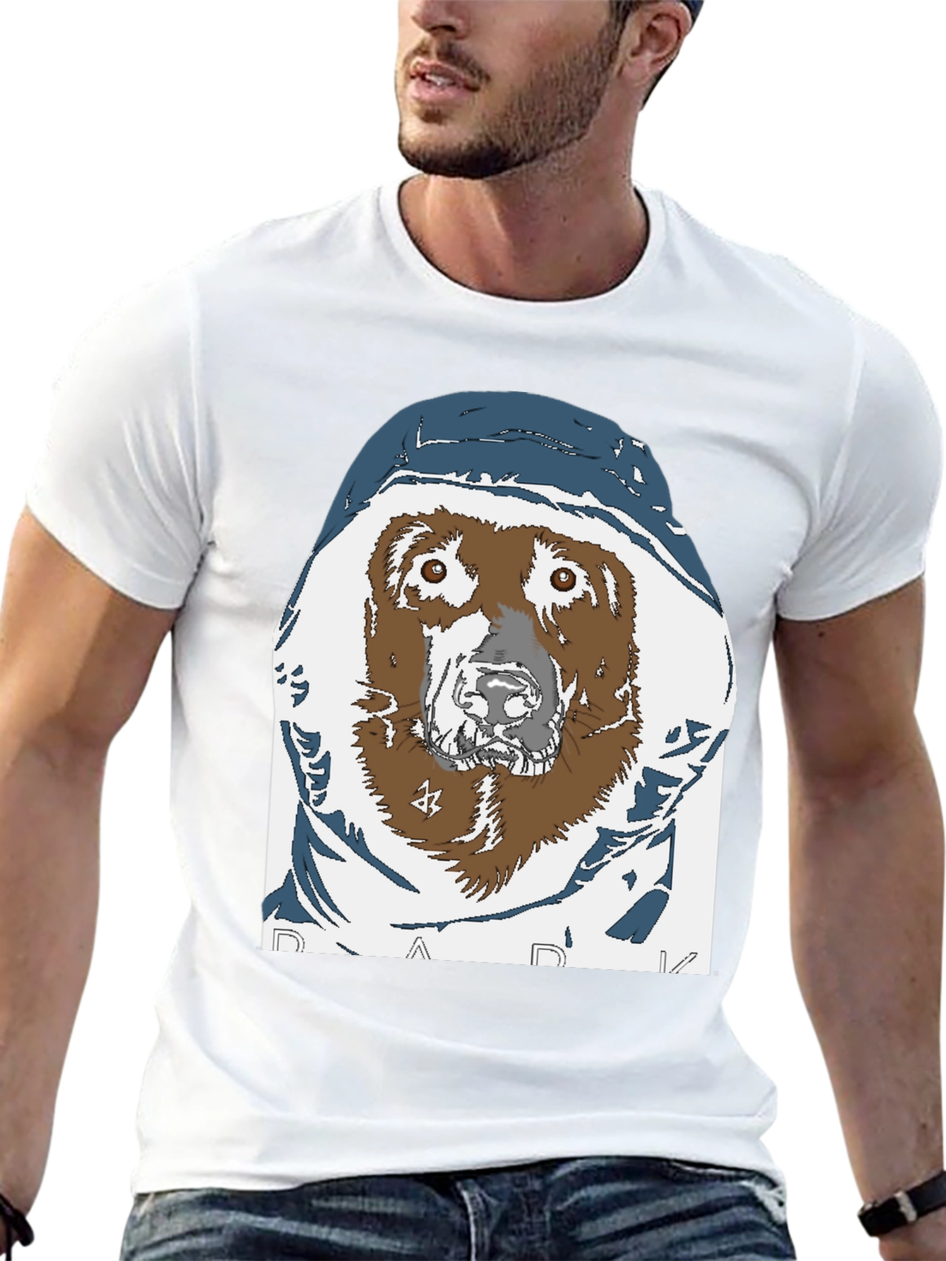 Dog in a Hoodie Graphic Tee - DARK