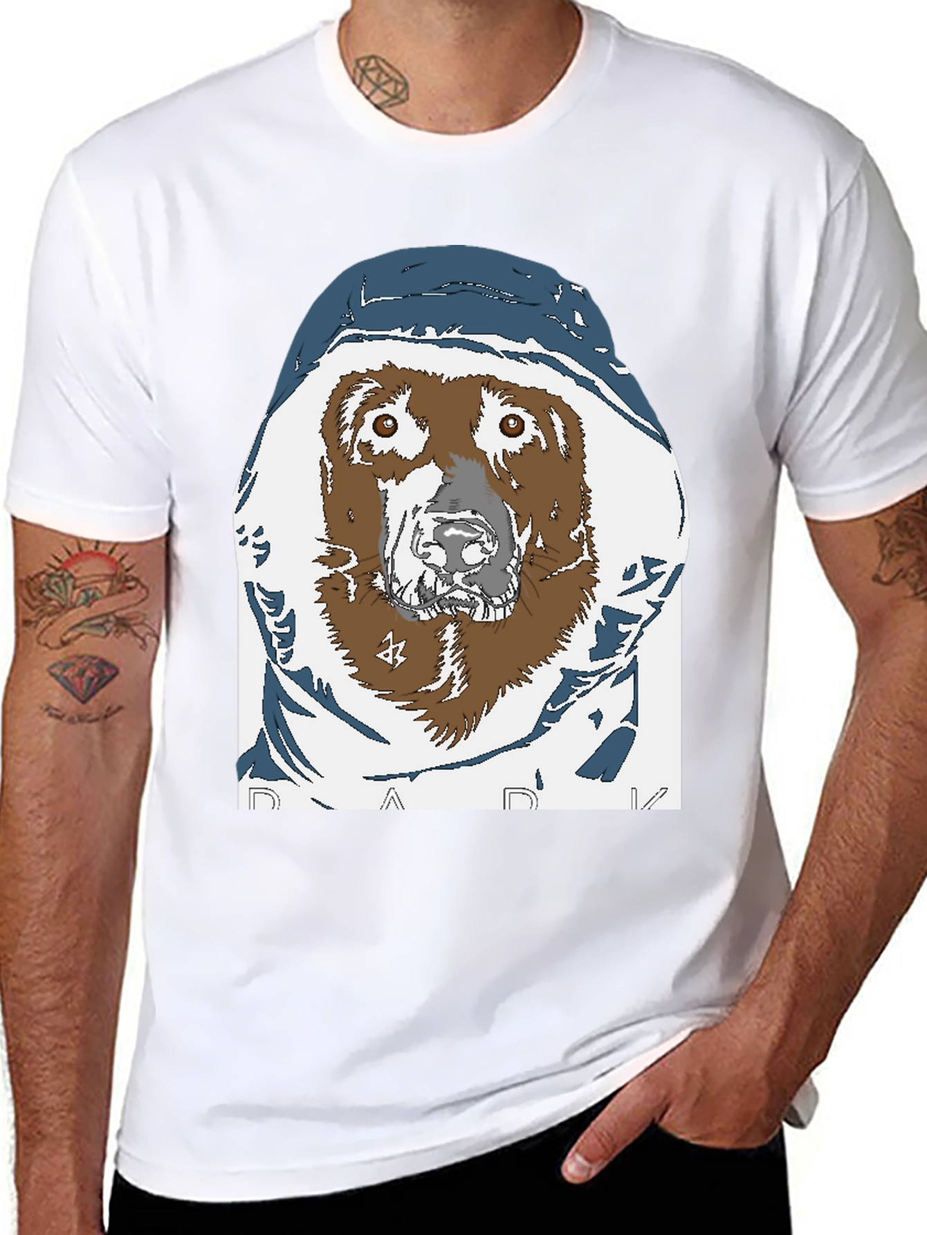 Dog in a Hoodie Graphic Tee - DARK