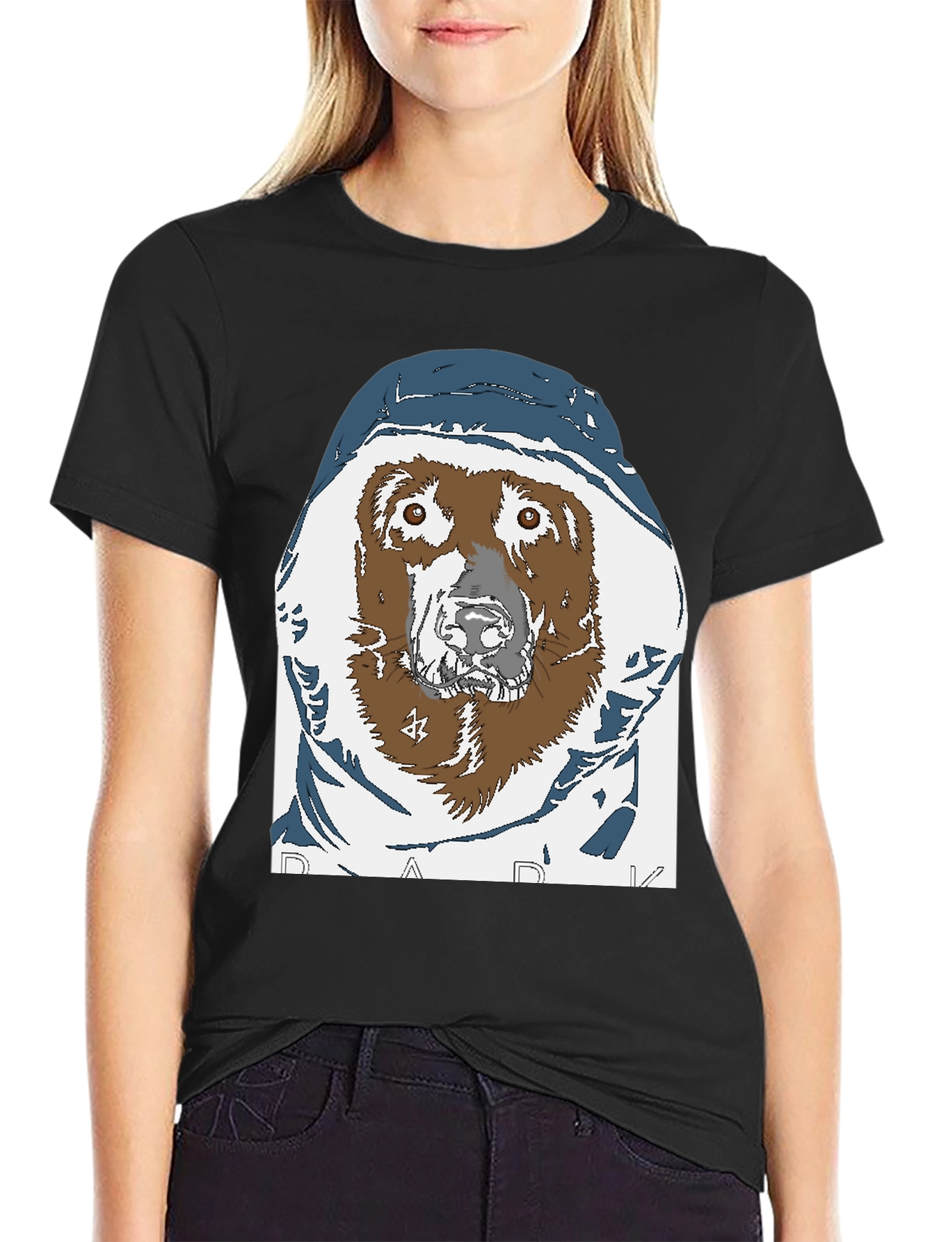 Dog in a Hoodie Graphic Tee - DARK