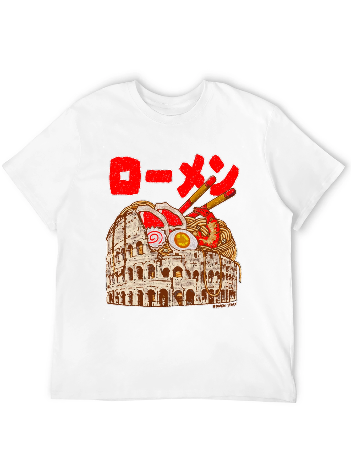 Ramen Colosseum T-Shirt - Funny Italy Travel Tee
