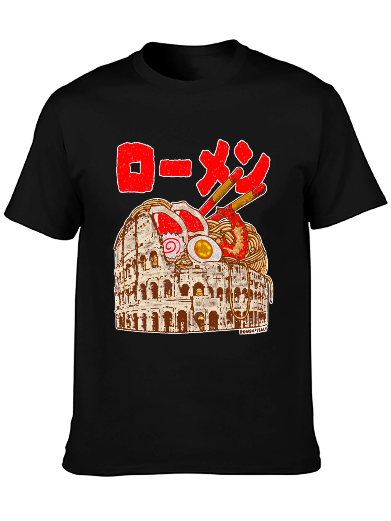 Ramen Colosseum T-Shirt - Funny Italy Travel Tee