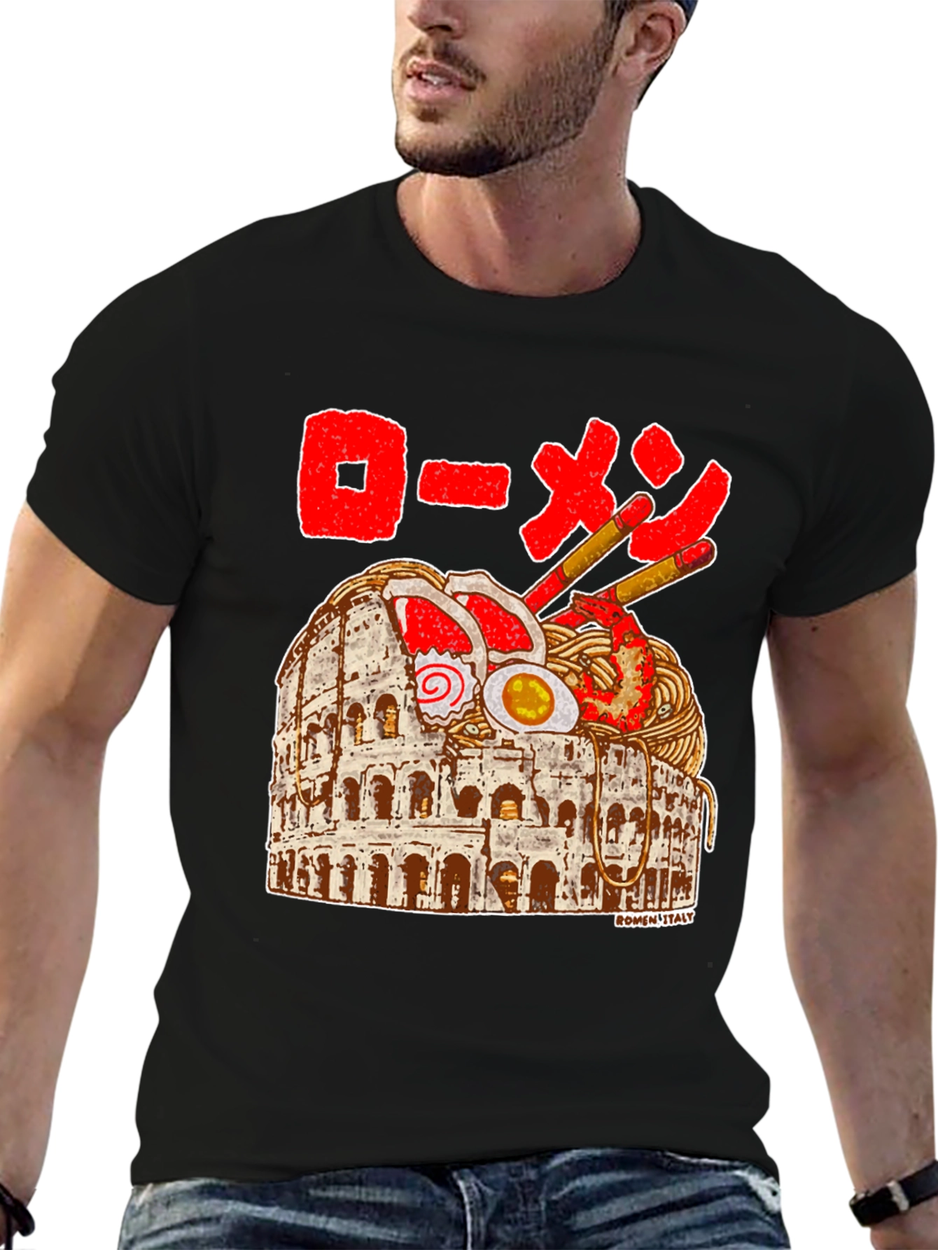 Ramen Colosseum T-Shirt - Funny Italy Travel Tee