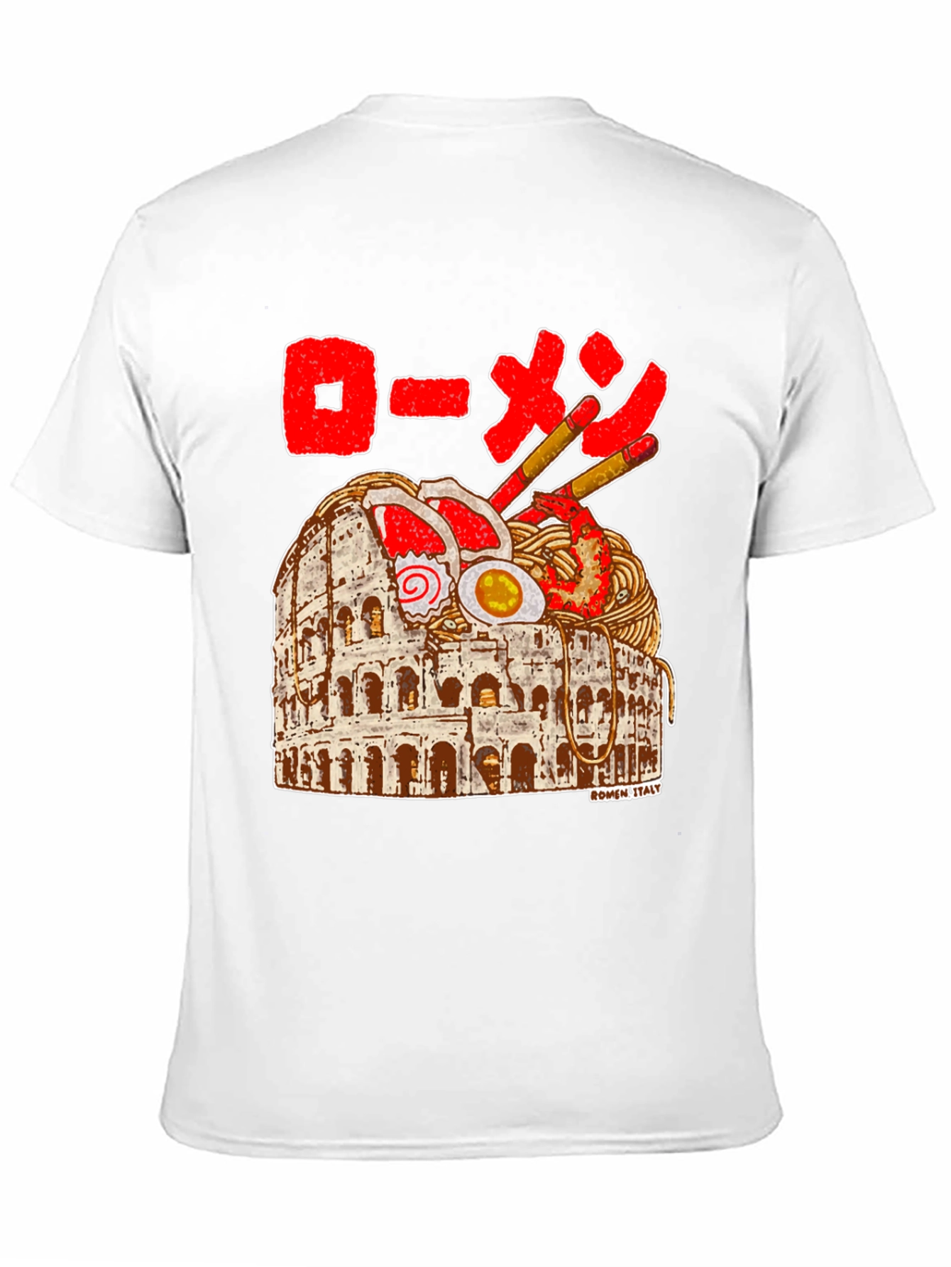 Ramen Colosseum T-Shirt - Funny Italy Travel Tee