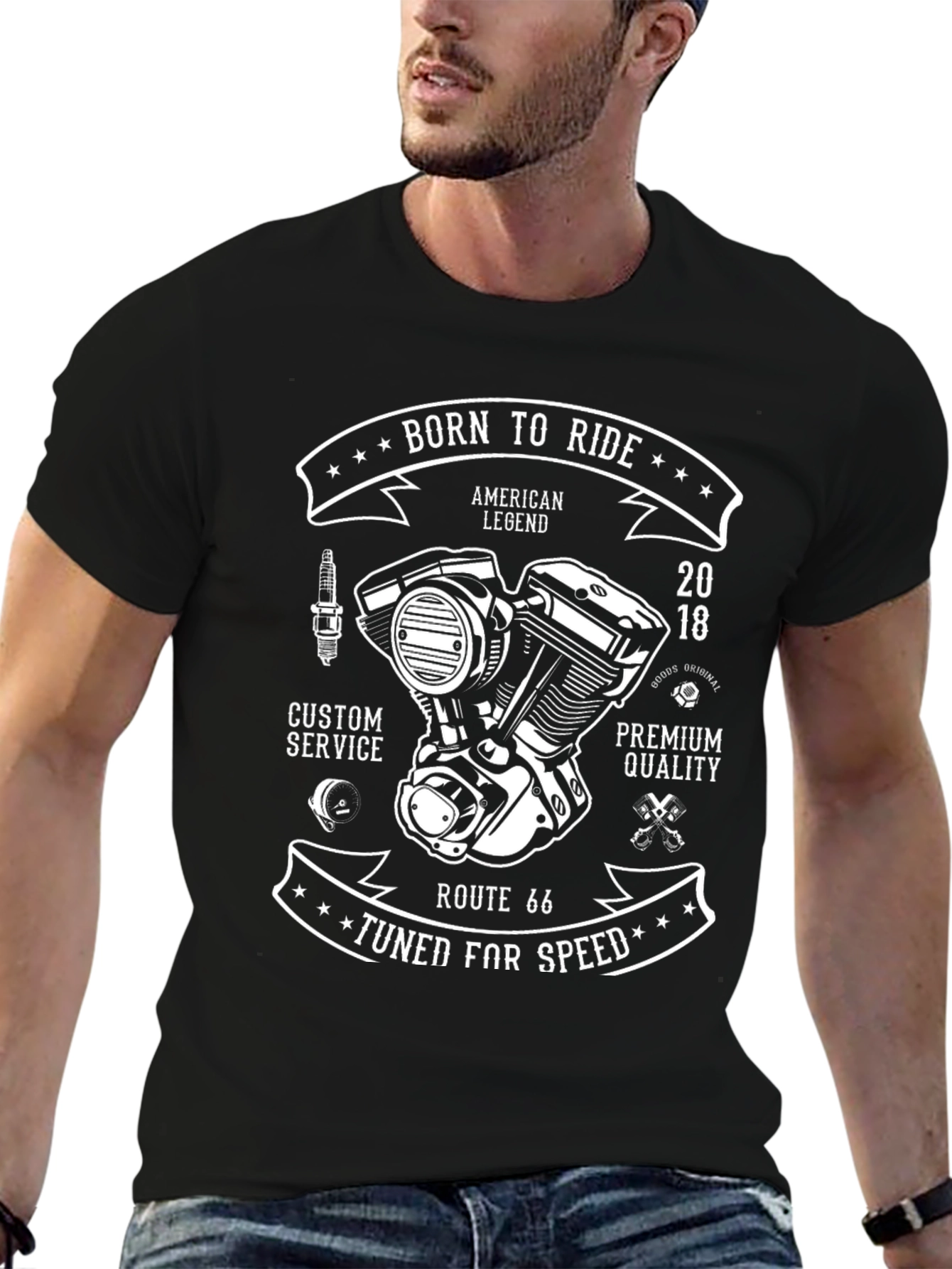 Born to Ride Motorcycle T-Shirt