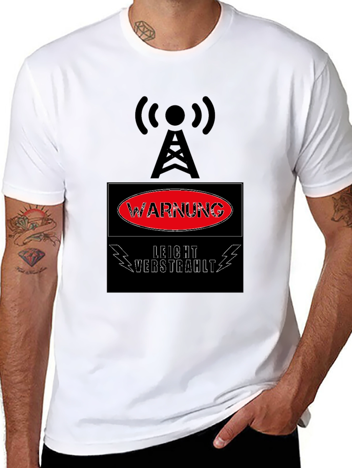 Warning Radiation Tower T-Shirt