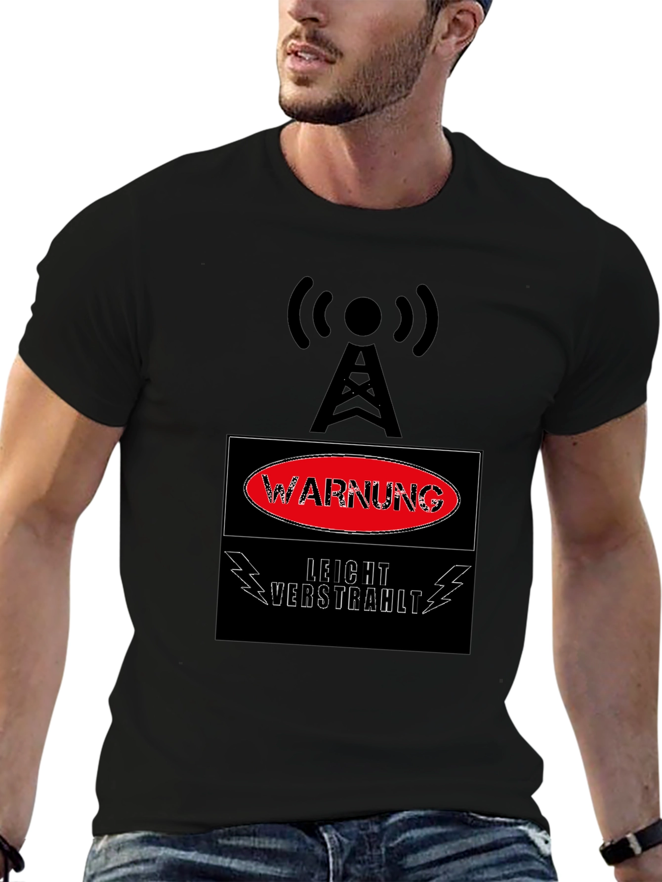 Warning Radiation Tower T-Shirt