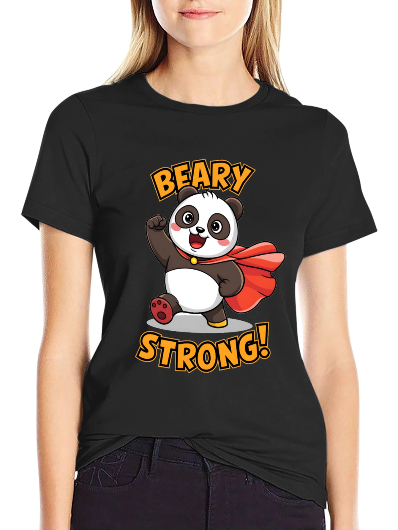 Beary Strong Panda Graphic Tee