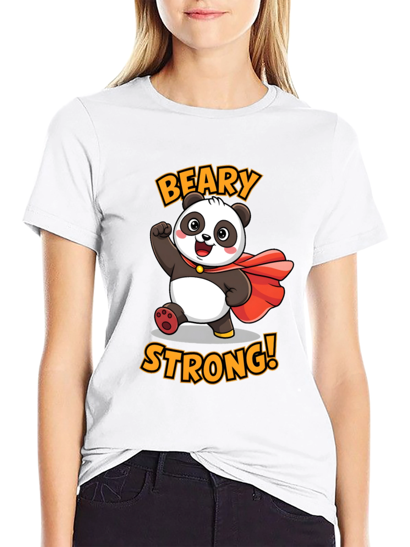 Beary Strong Panda Graphic Tee