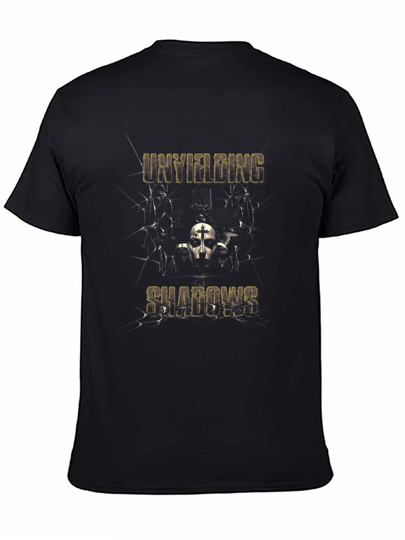 Unyielding Shadows Graphic T-Shirt - Mens Black Tee