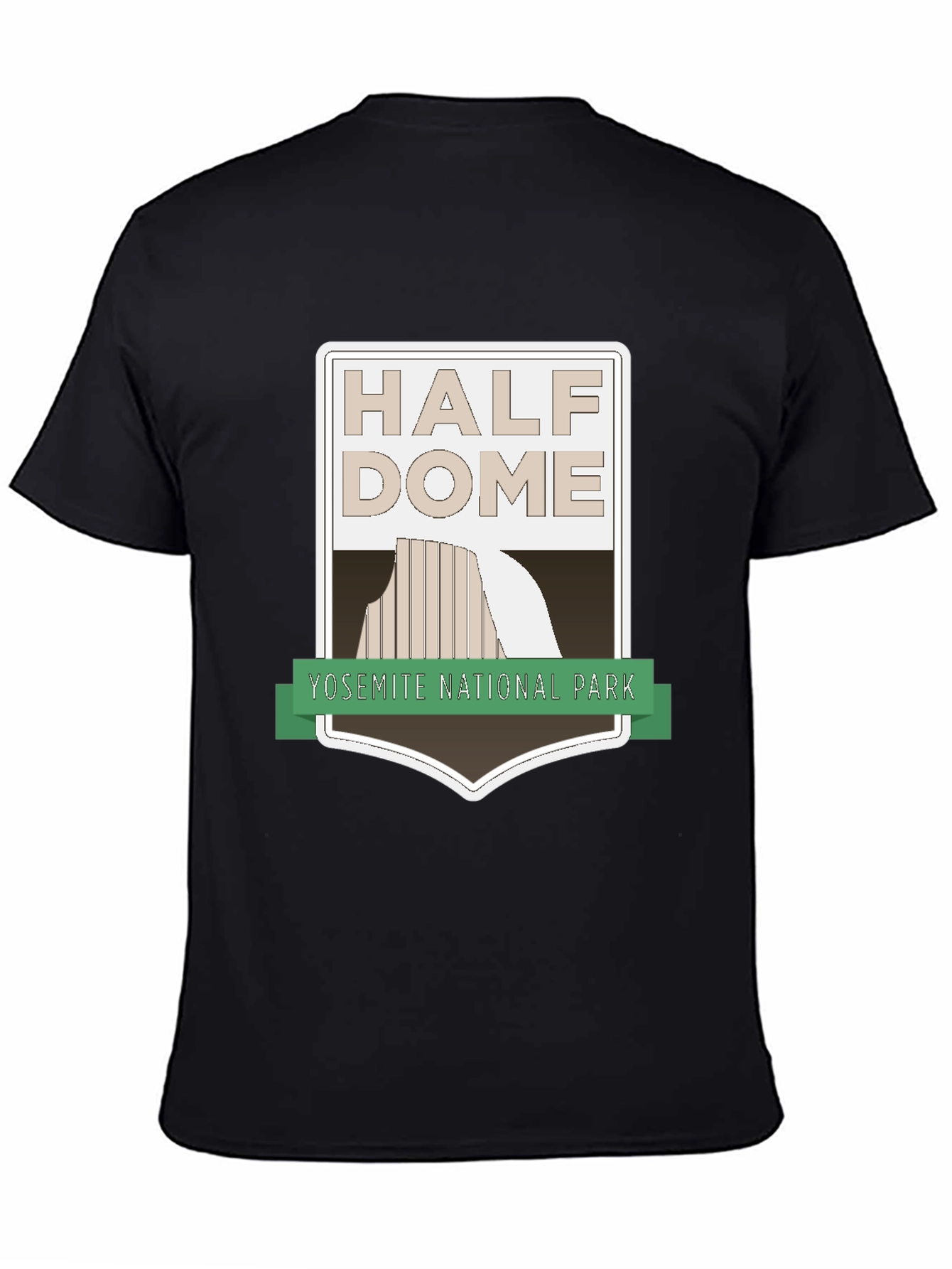 Half Dome Yosemite National Park Black T-Shirt