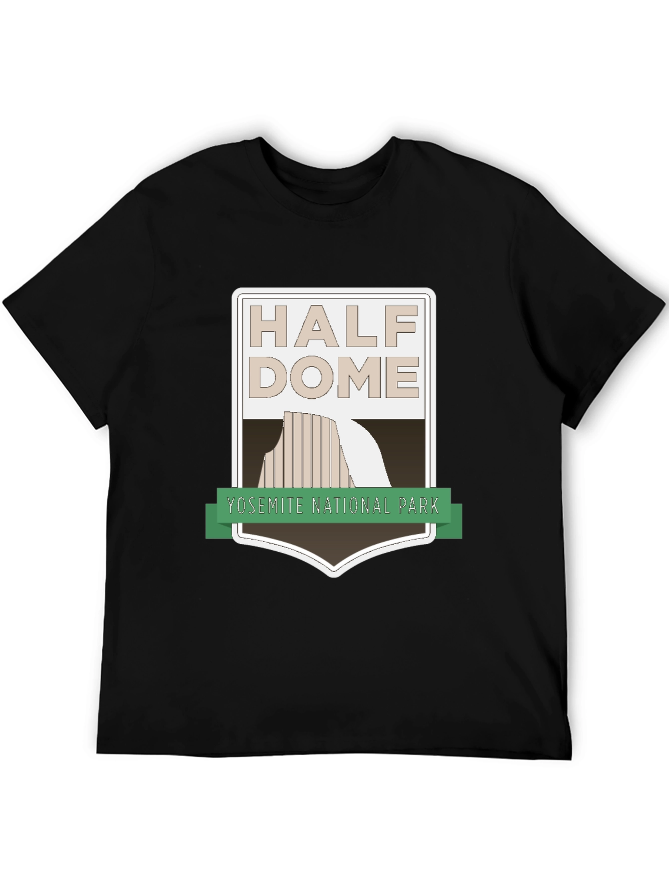 Half Dome Yosemite National Park Black T-Shirt