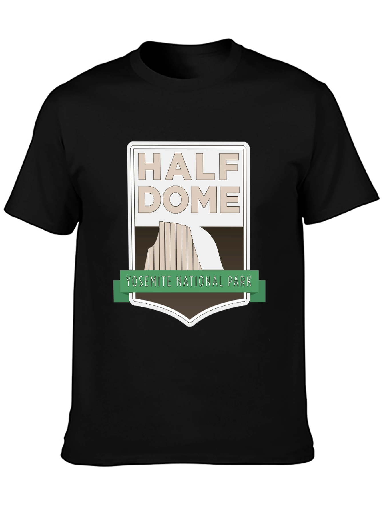 Half Dome Yosemite National Park Black T-Shirt