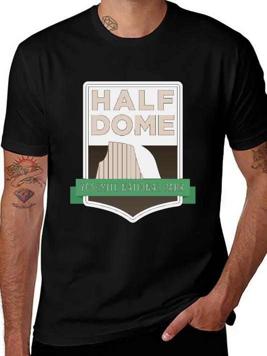 Half Dome Yosemite National Park Black T-Shirt