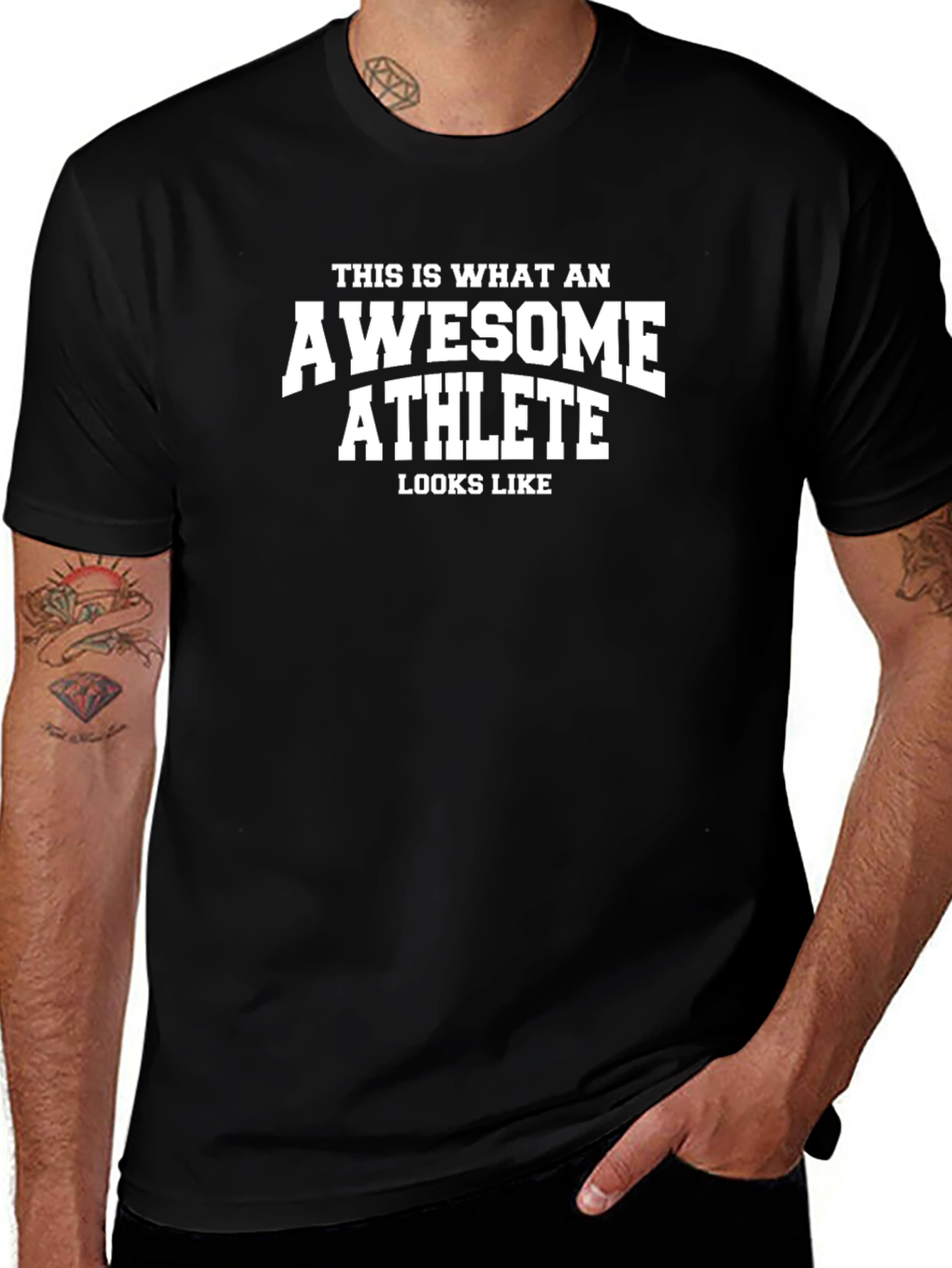 Awesome Athlete Graphic T-Shirt