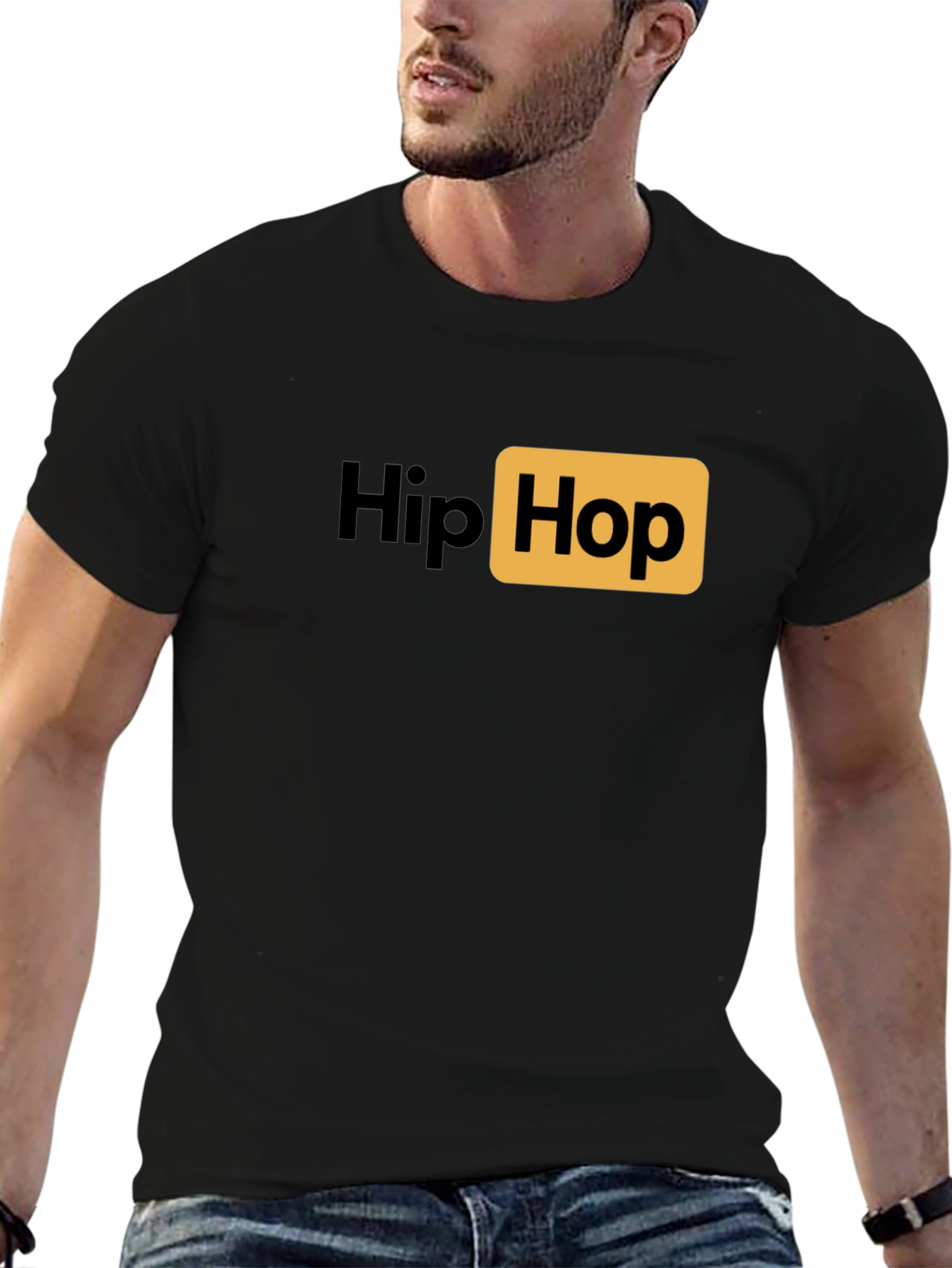 Hip Hop Logo T-Shirt - Casual Style