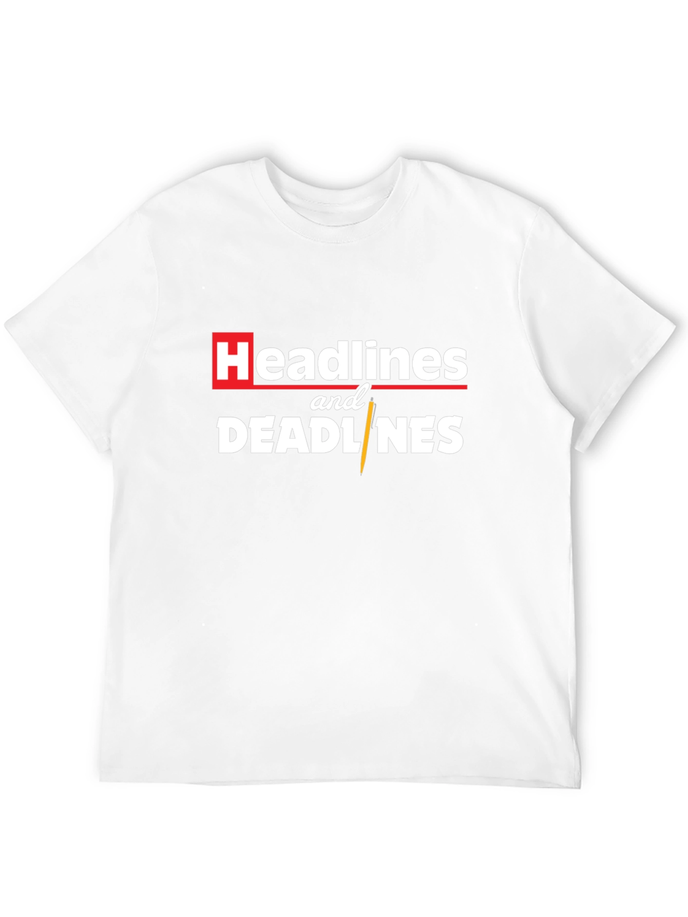 Headlines and Deadlines Graphic Tee - Black