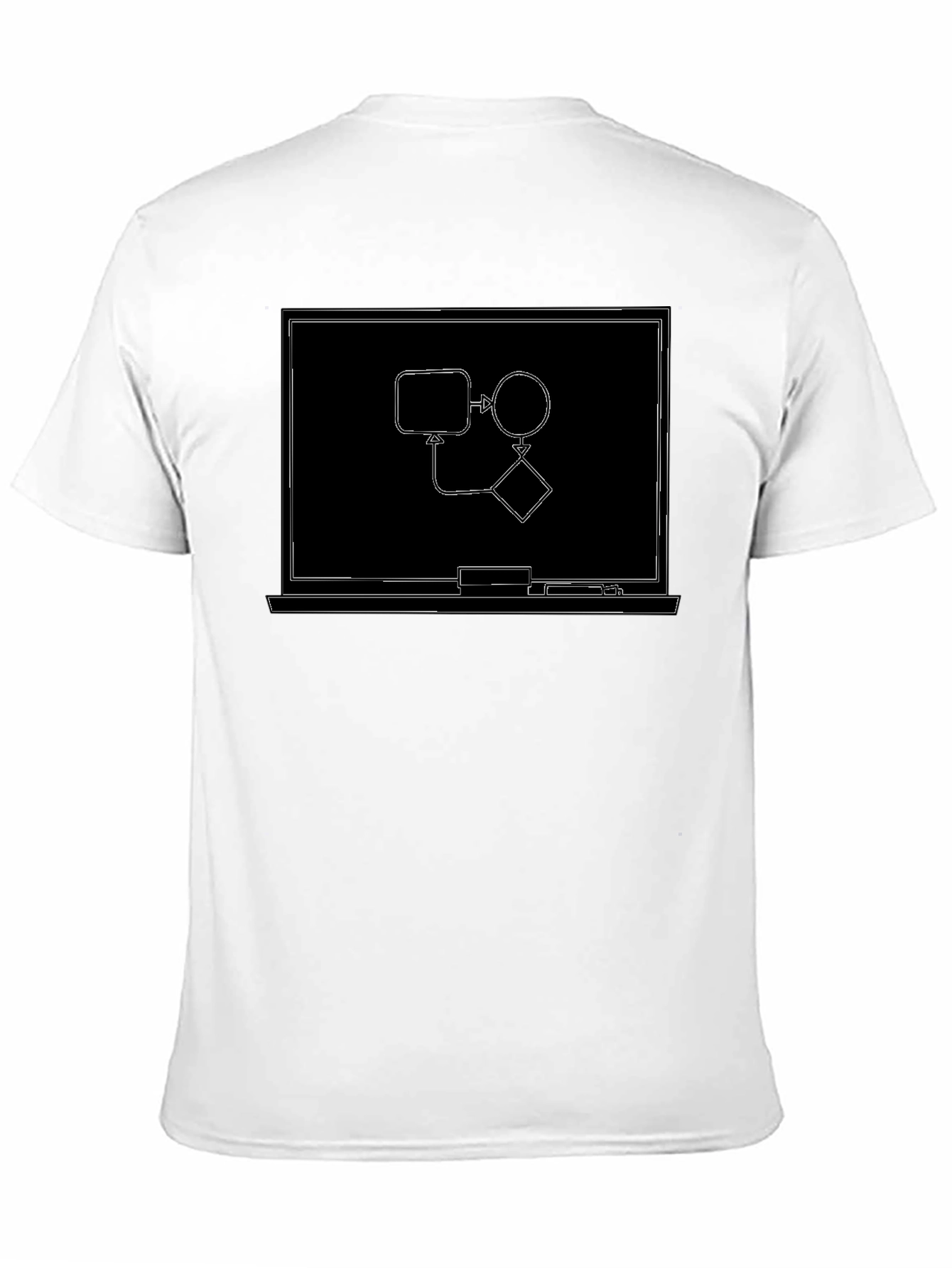 Tech Flowchart Graphic Black T-Shirt