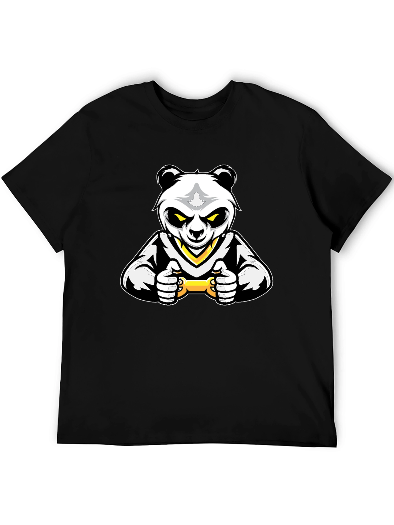 Gaming Panda Black T-Shirt - Level Up Your Style