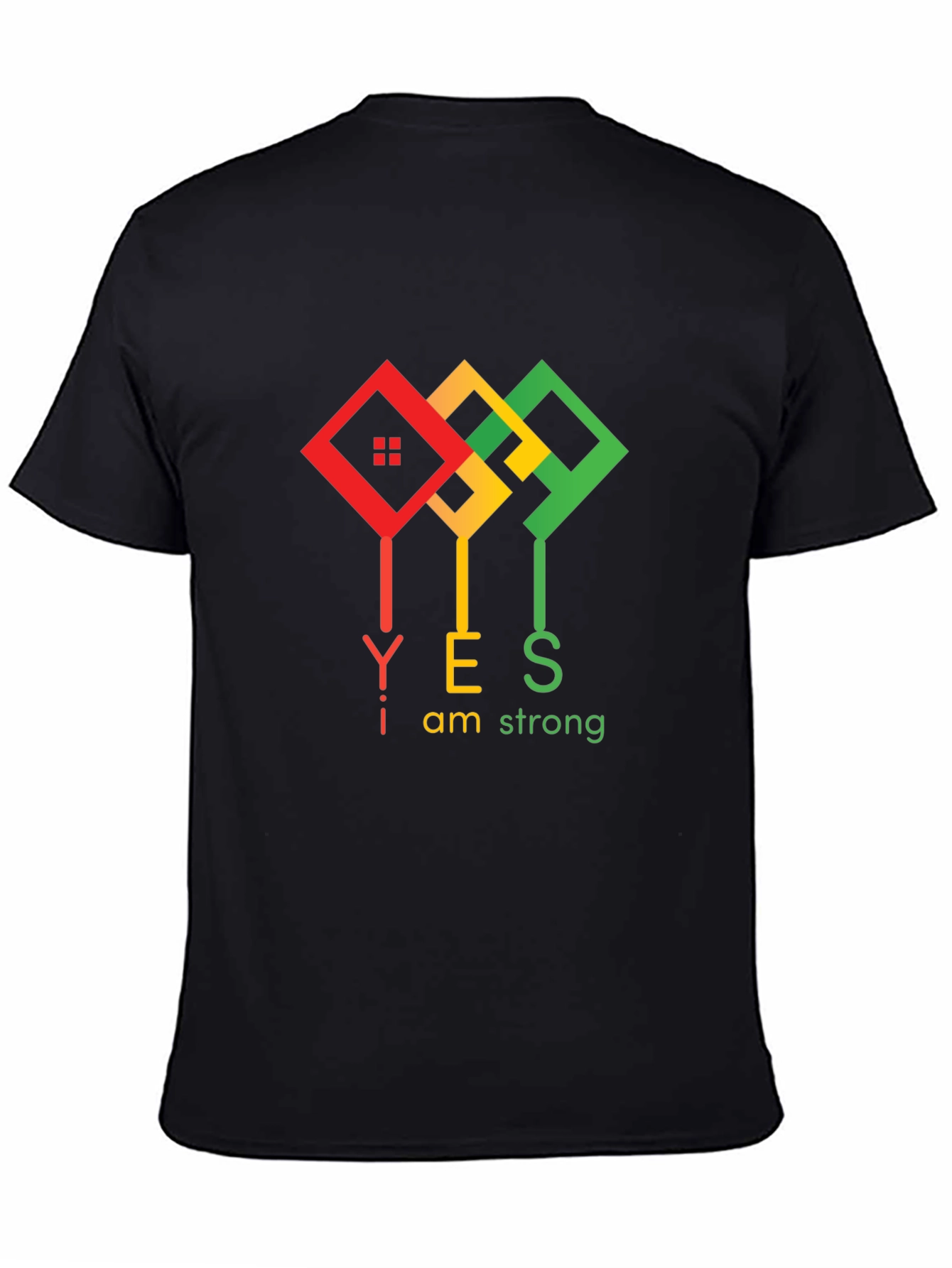 I am Strong Black T-Shirt