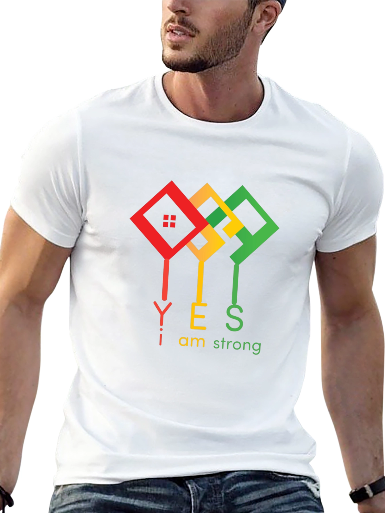 I am Strong Black T-Shirt