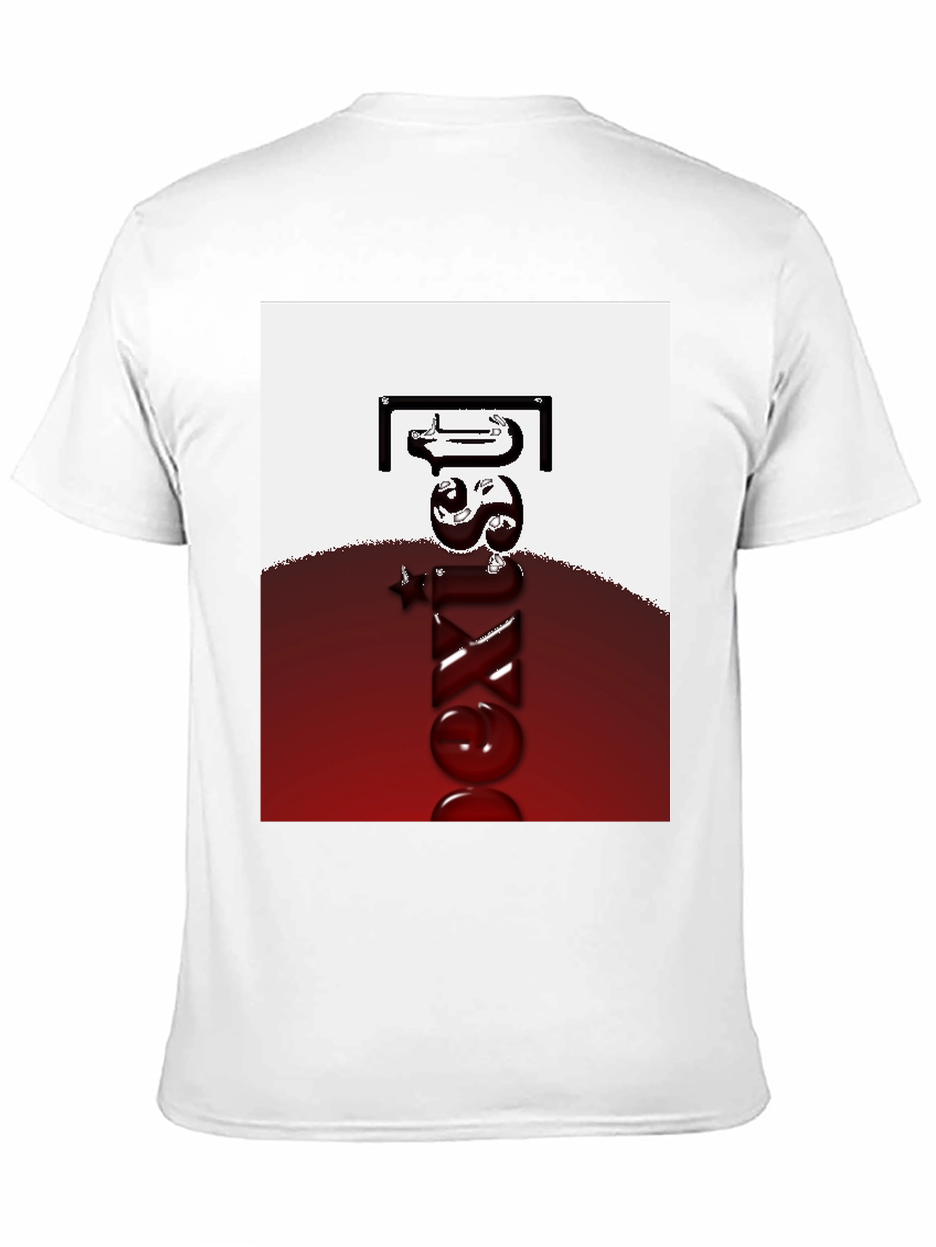 Abstract Graphic Tee - Mens Black Casual Shirt