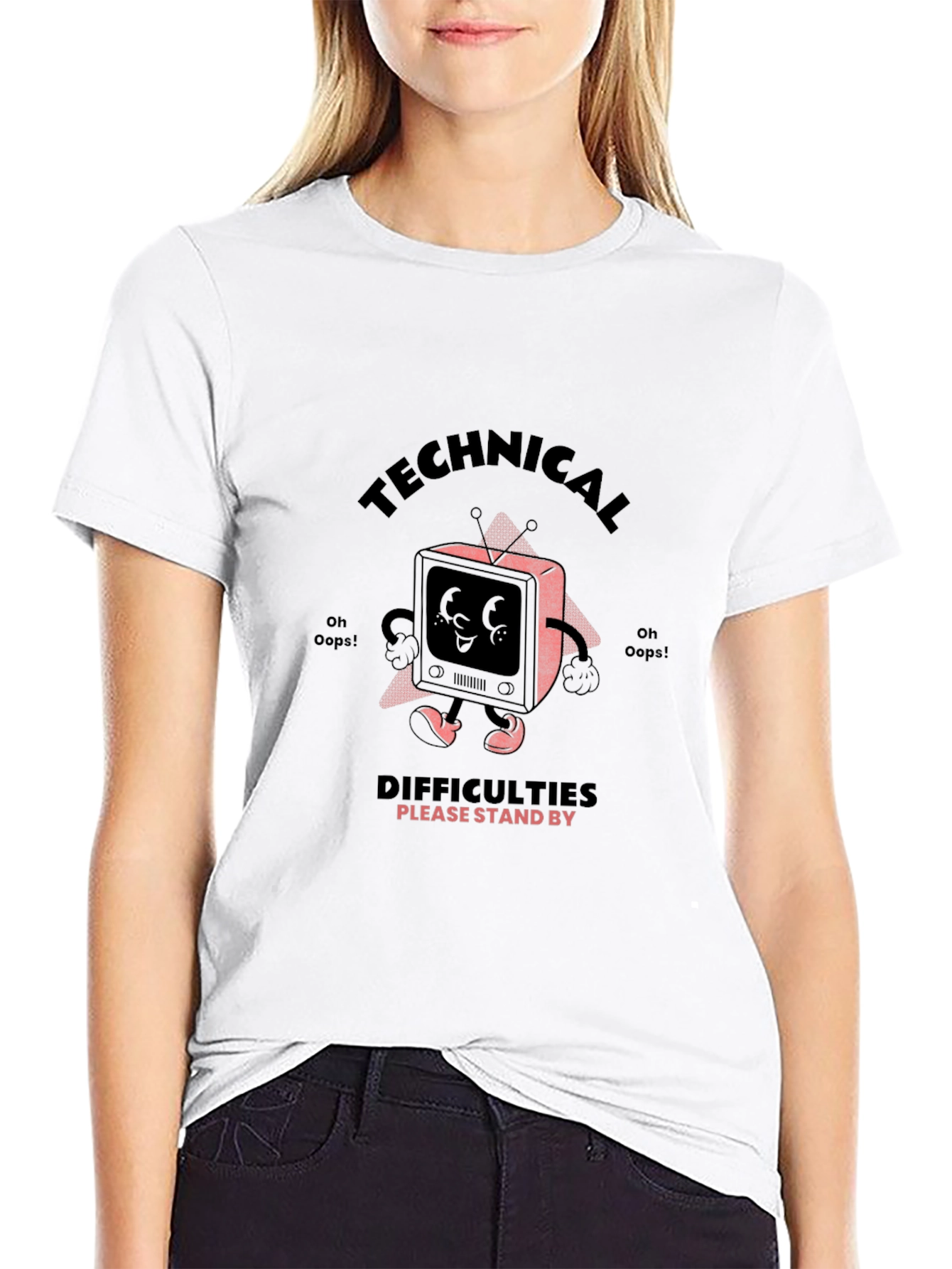 Technical Difficulties Stand By Graphic T-Shirt