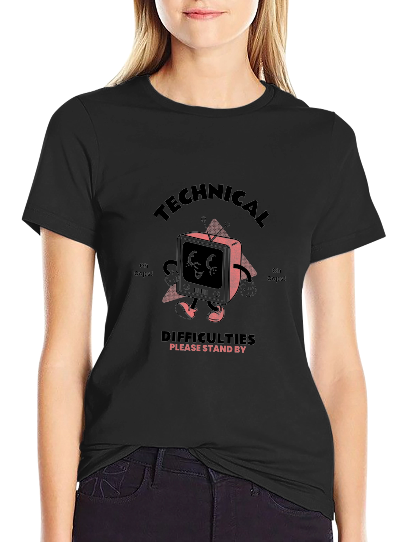 Technical Difficulties Stand By Graphic T-Shirt