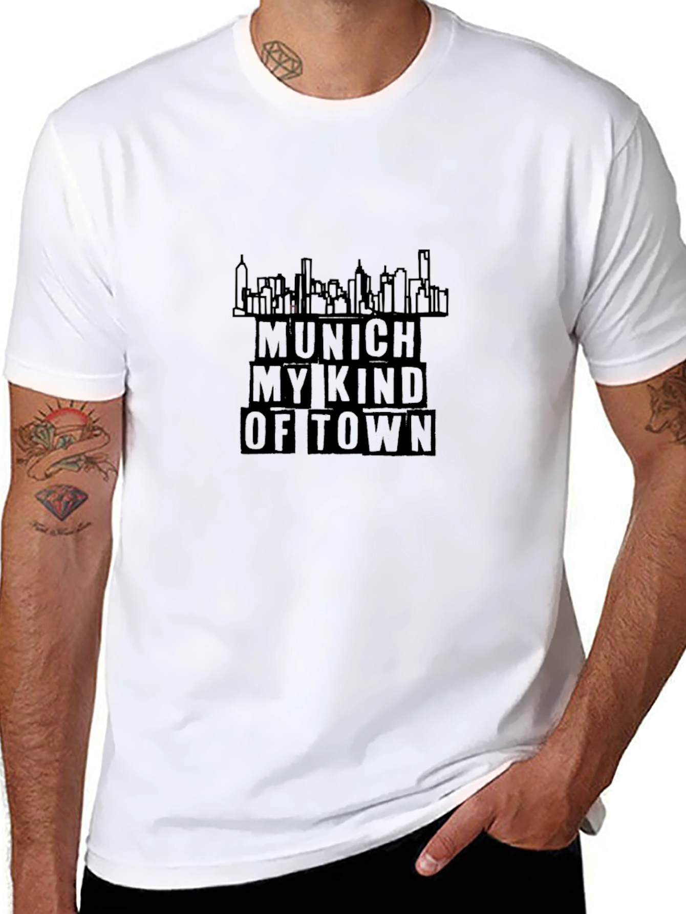 Munich My Kind of Town Black Graphic Tee