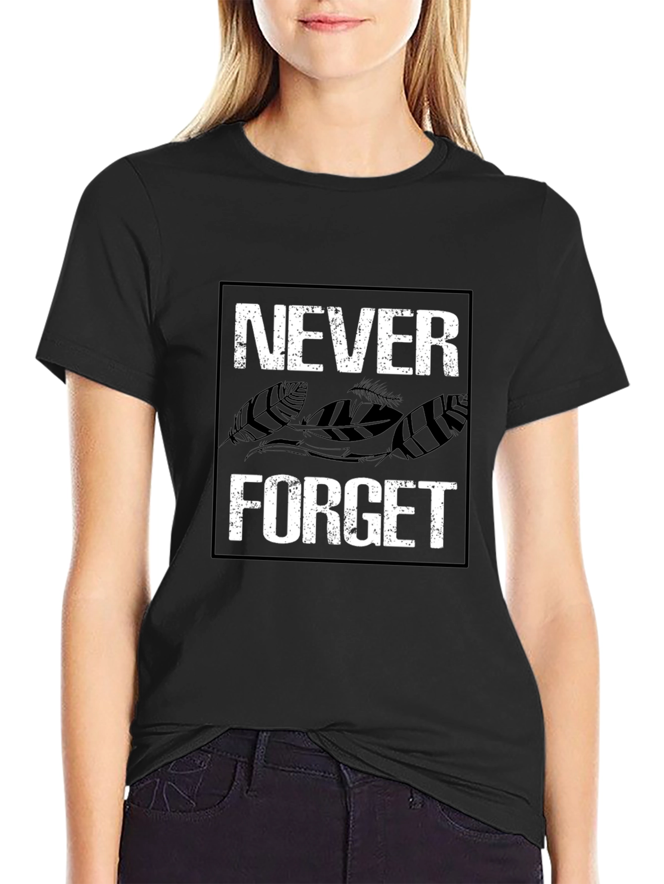 Never Forget Graphic Tee - Black T-Shirt