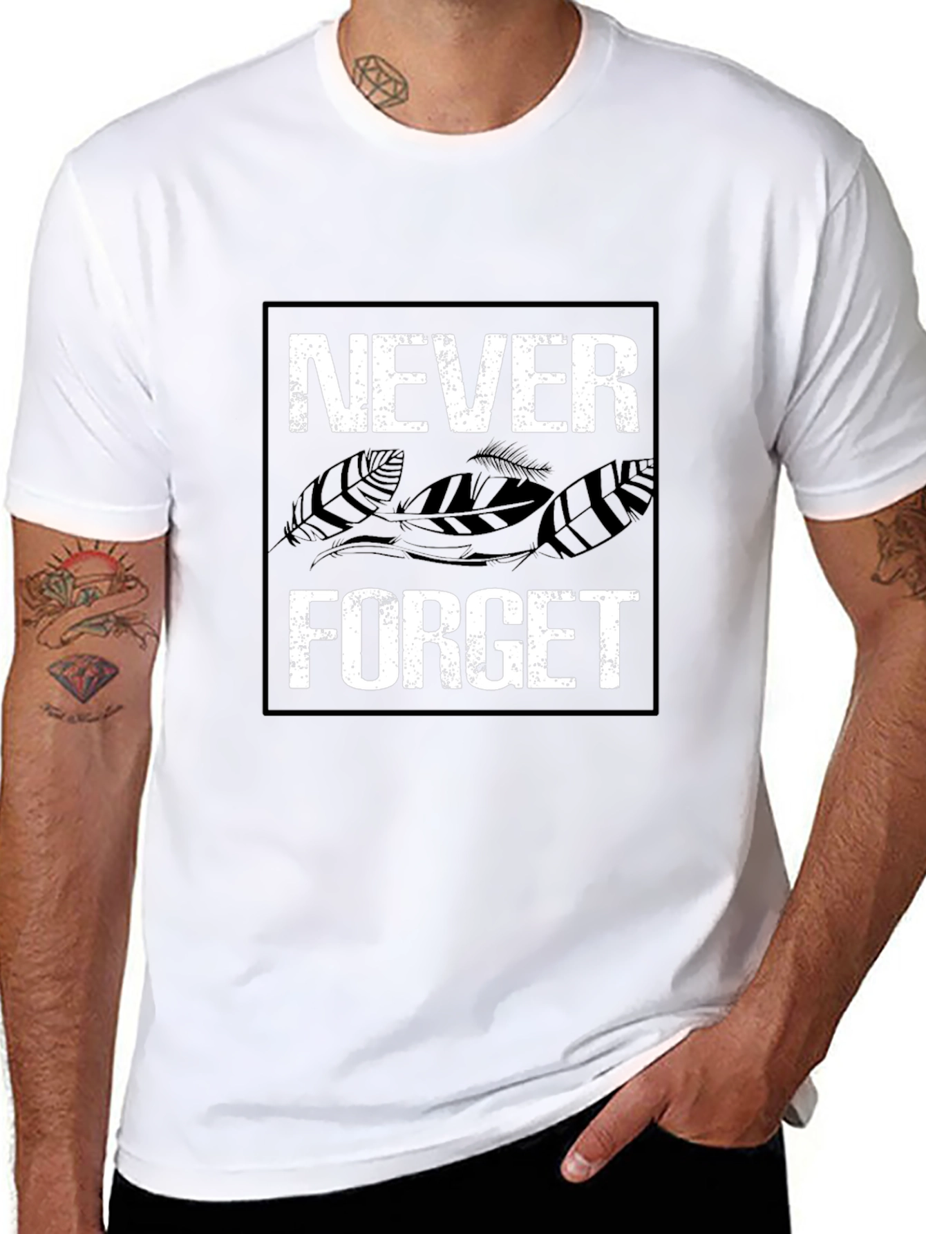 Never Forget Graphic Tee - Black T-Shirt