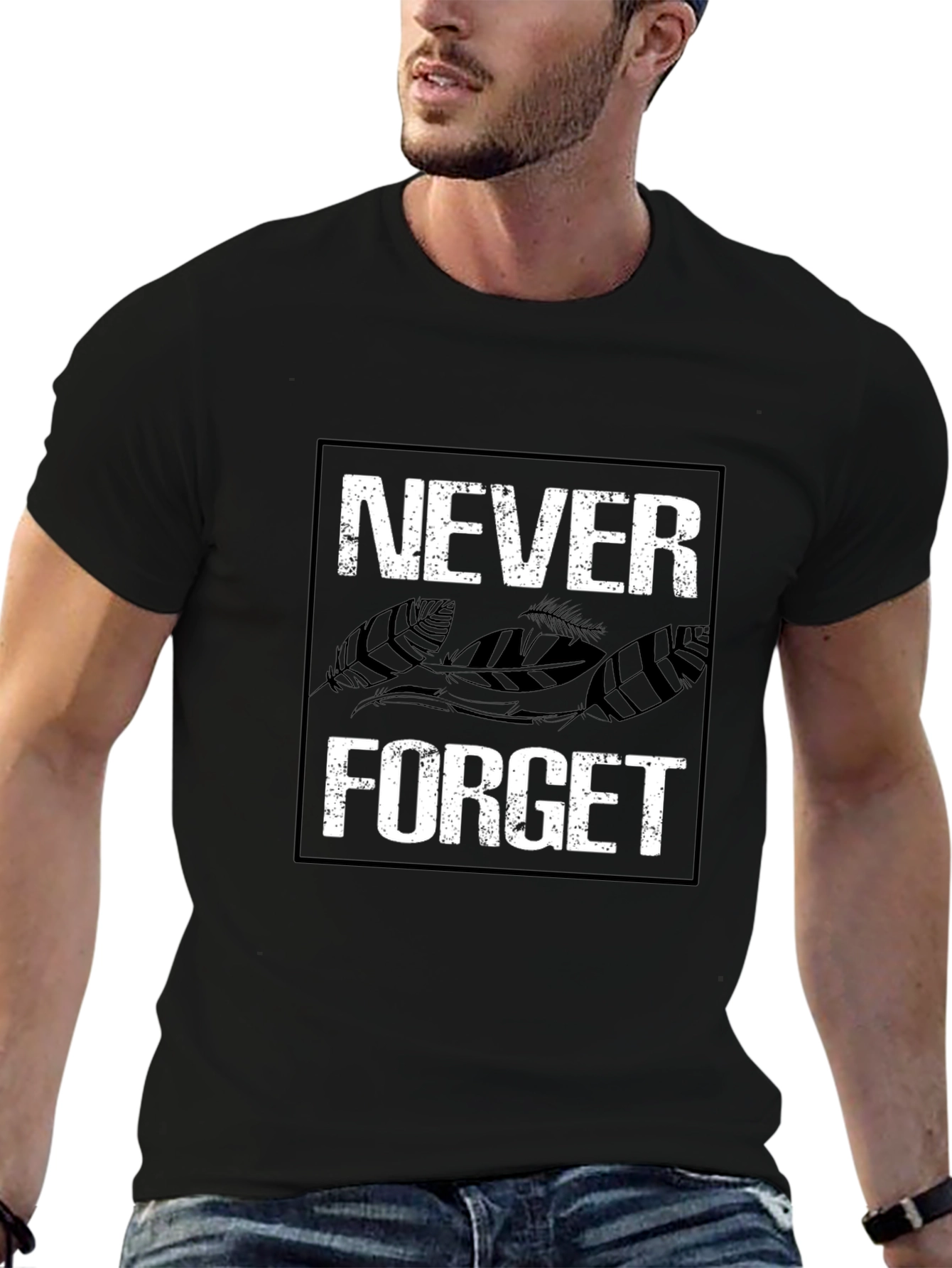 Never Forget Graphic Tee - Black T-Shirt