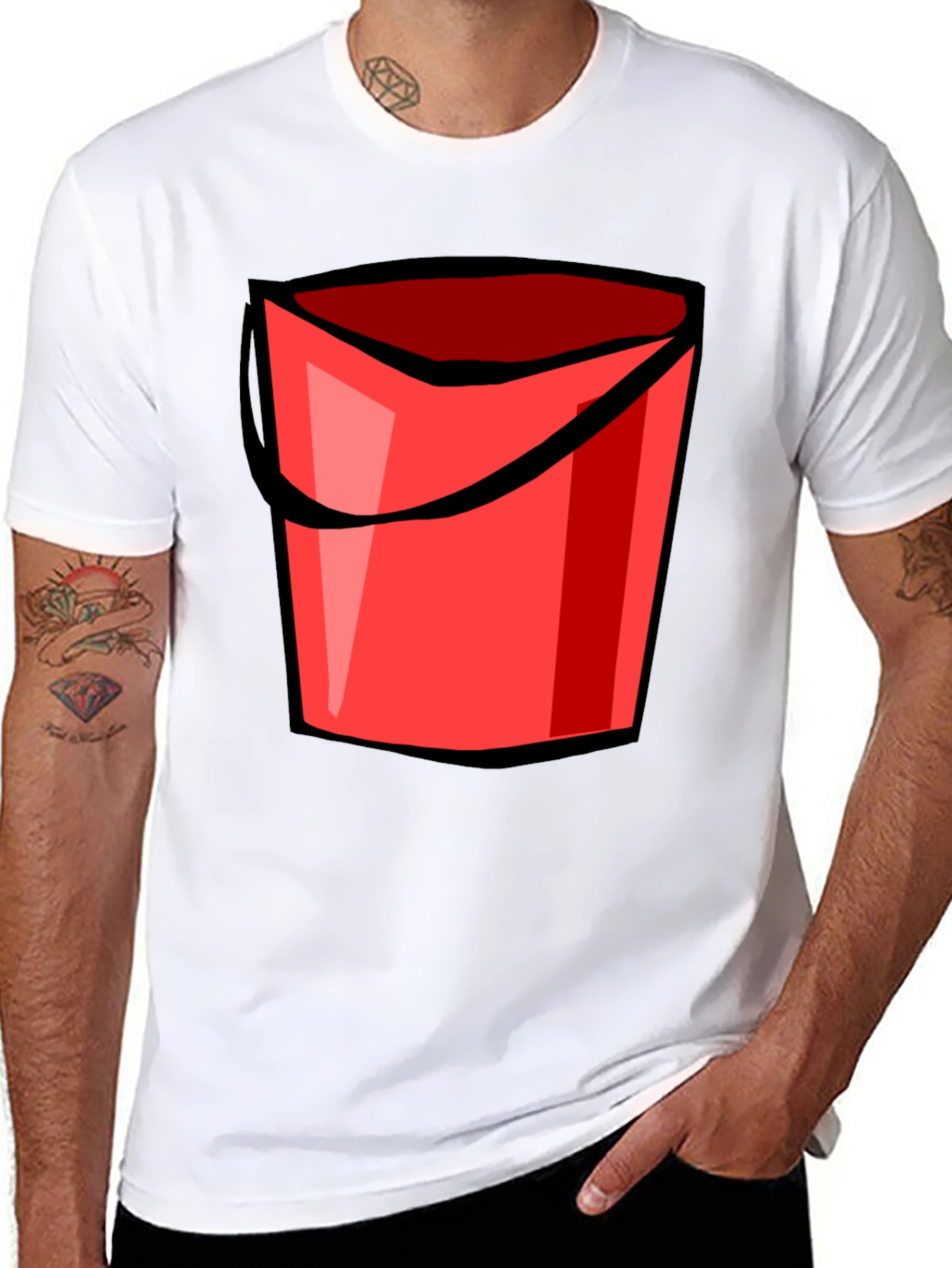 Bucket Graphic Black T-Shirt
