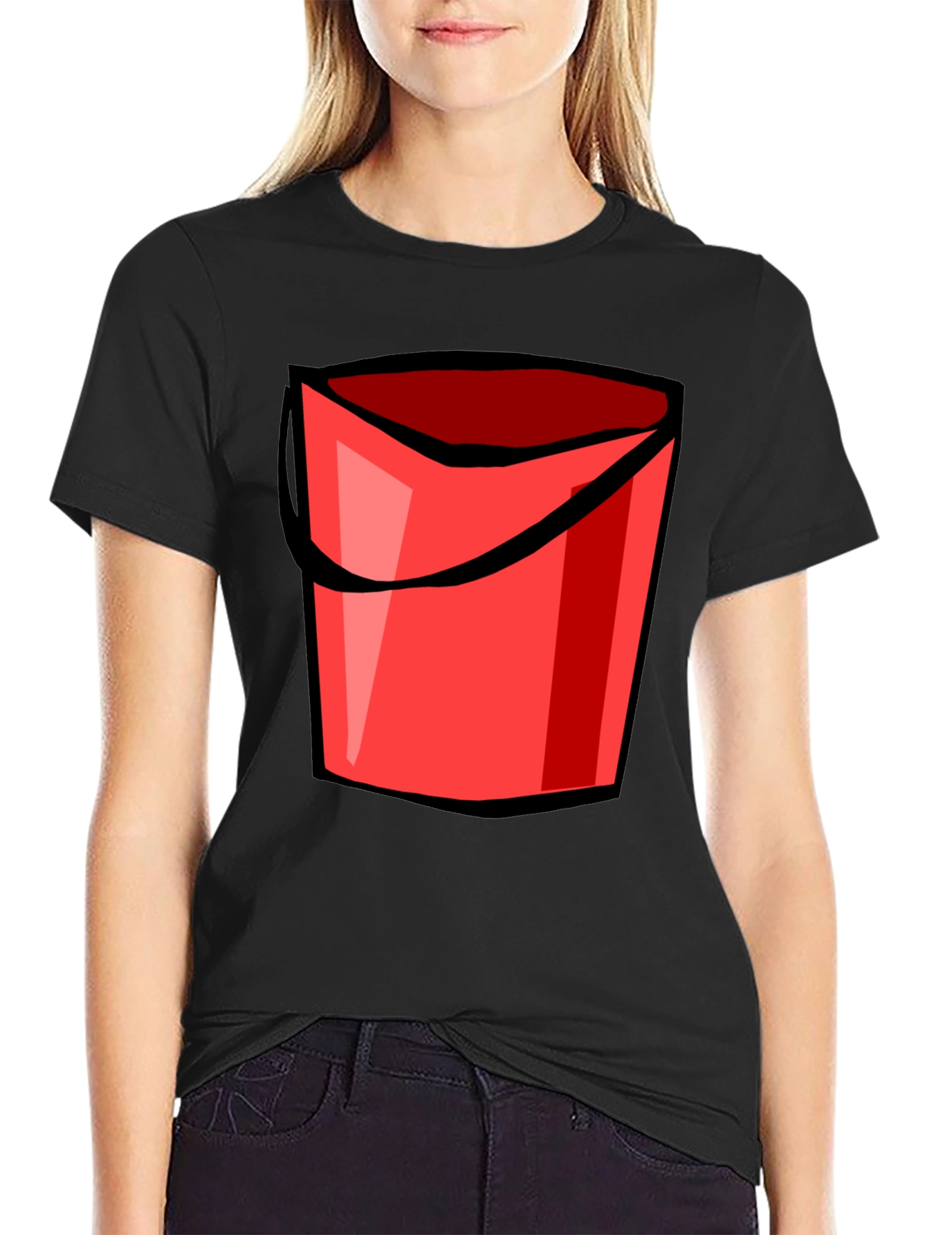 Bucket Graphic Black T-Shirt