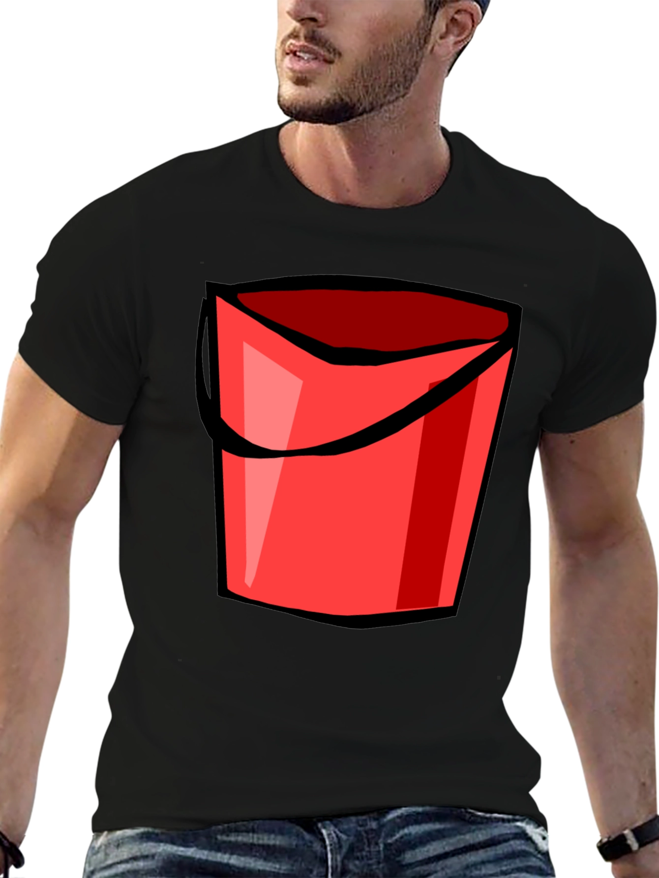 Bucket Graphic Black T-Shirt
