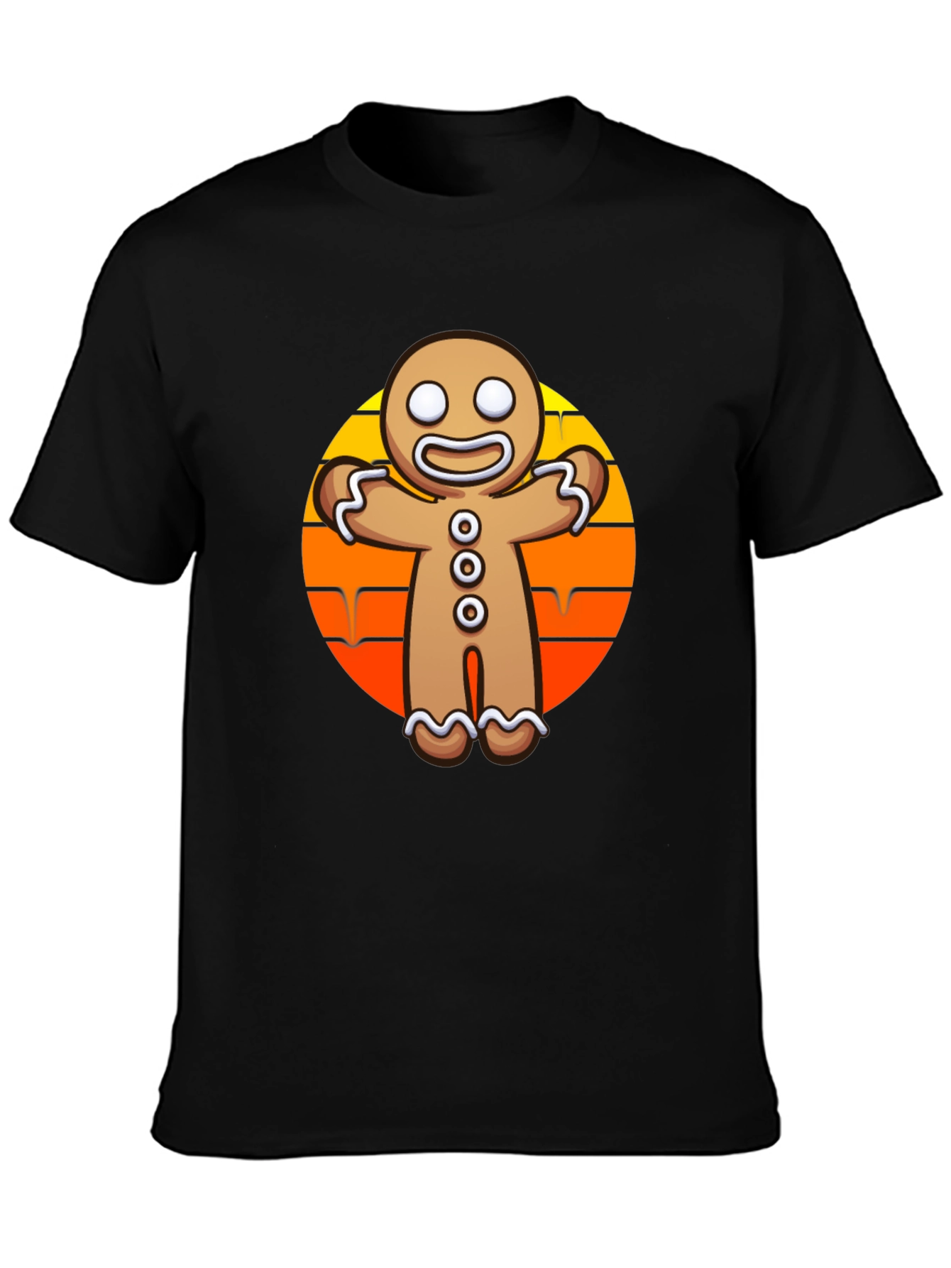 Gingerbread Sunset T-Shirt - Festive Holiday Style