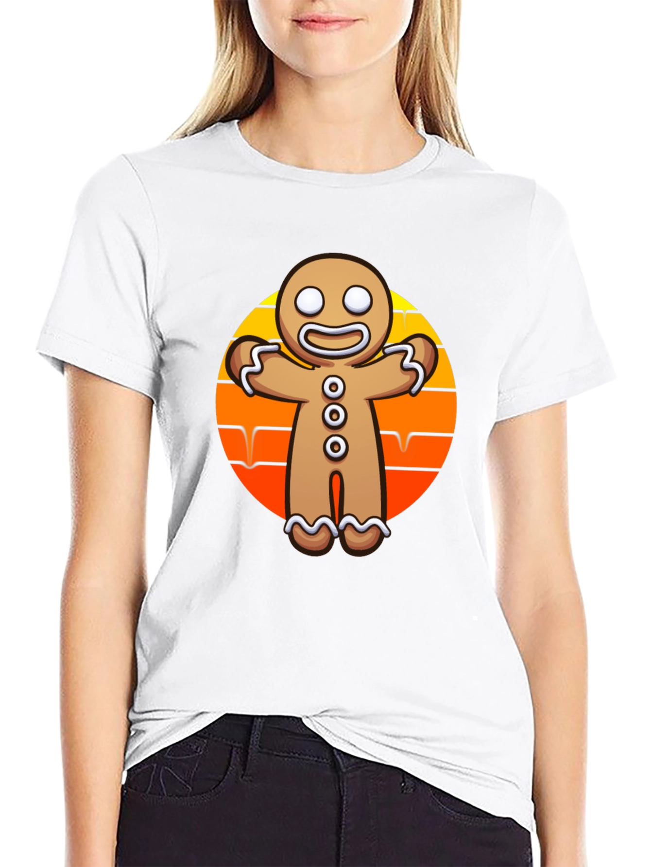 Gingerbread Sunset T-Shirt - Festive Holiday Style