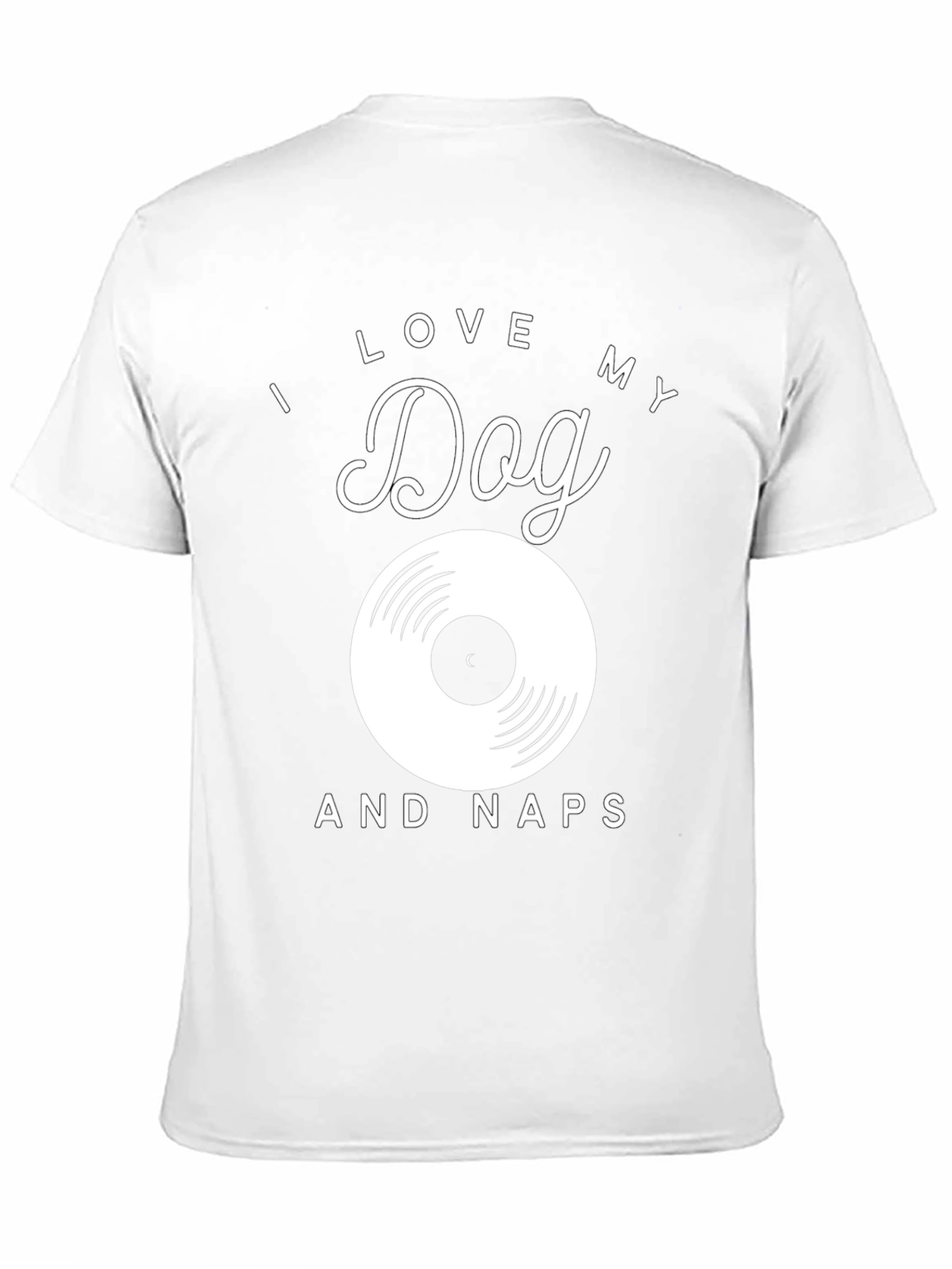 I Love My Dog & Naps Black T-Shirt