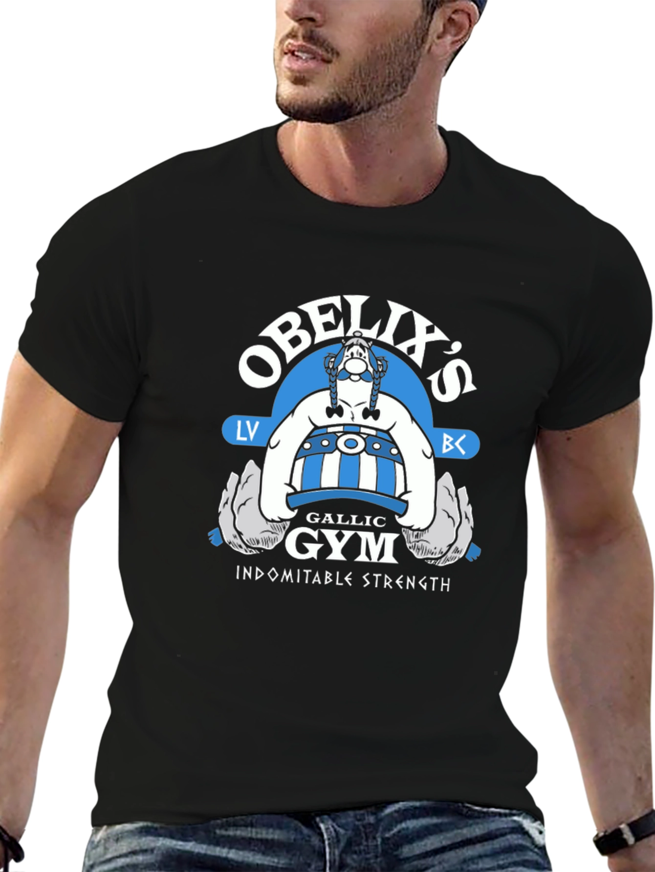 Obelixs Gallic Gym Black T-Shirt