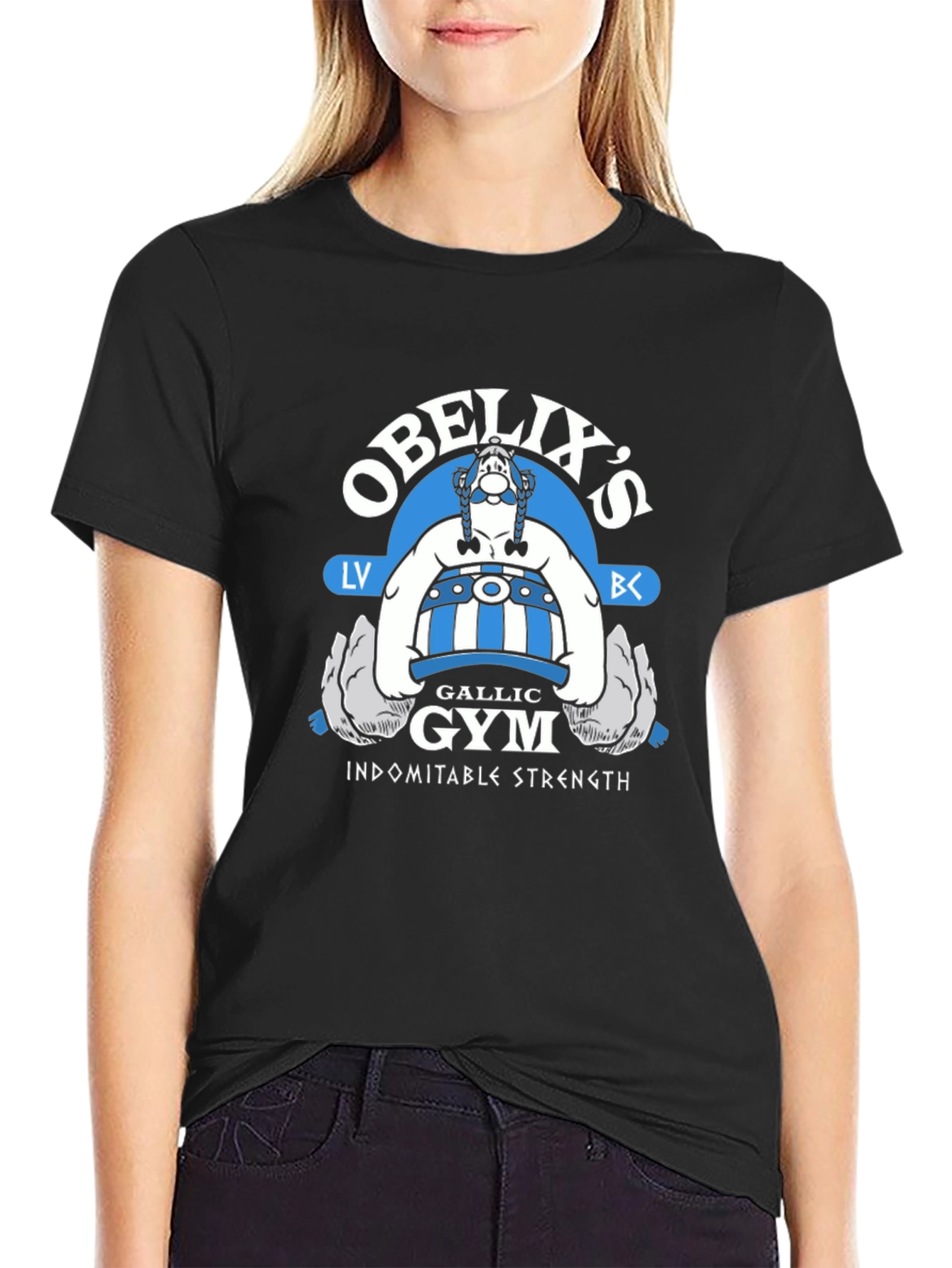 Obelixs Gallic Gym Black T-Shirt