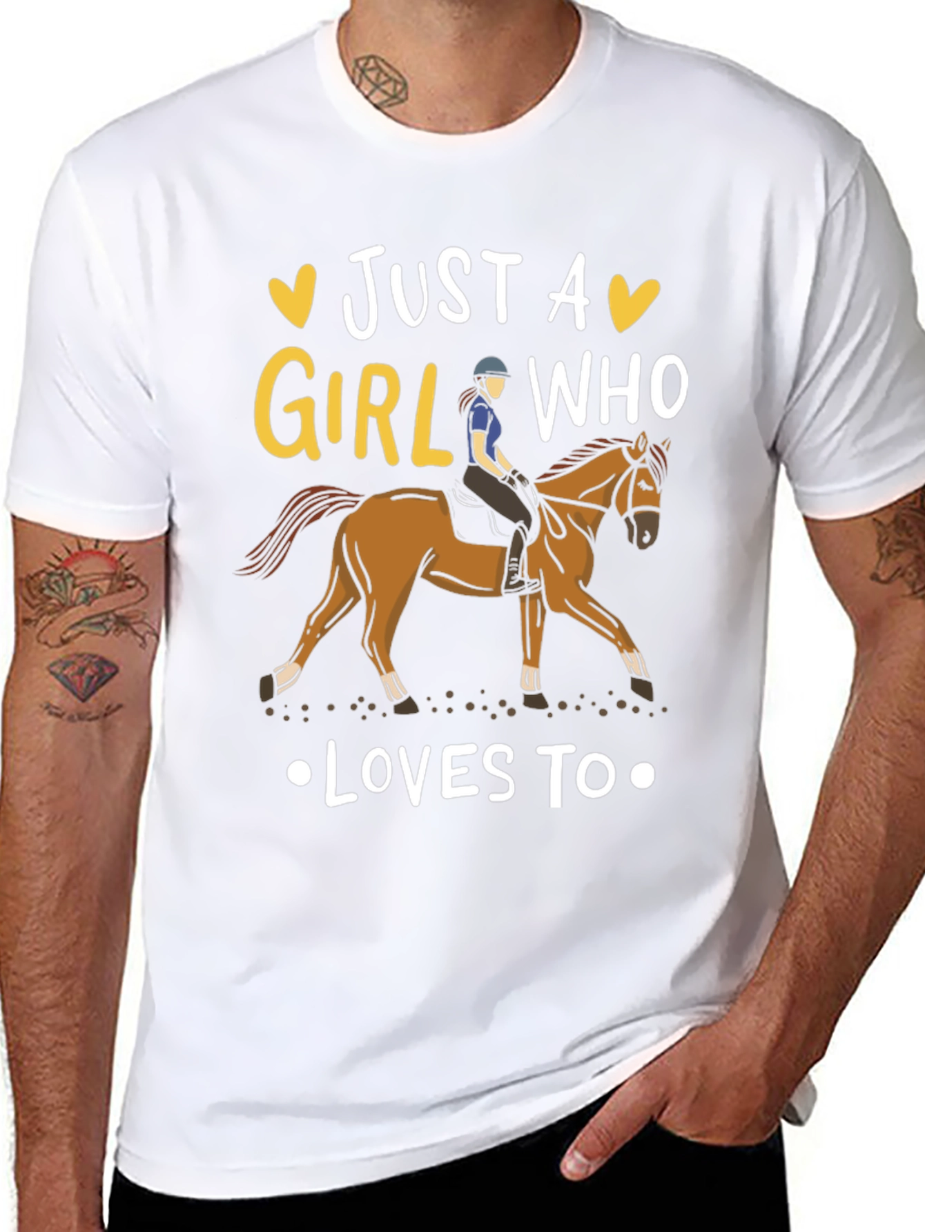 Just A Girl Who Loves Horses T-Shirt
