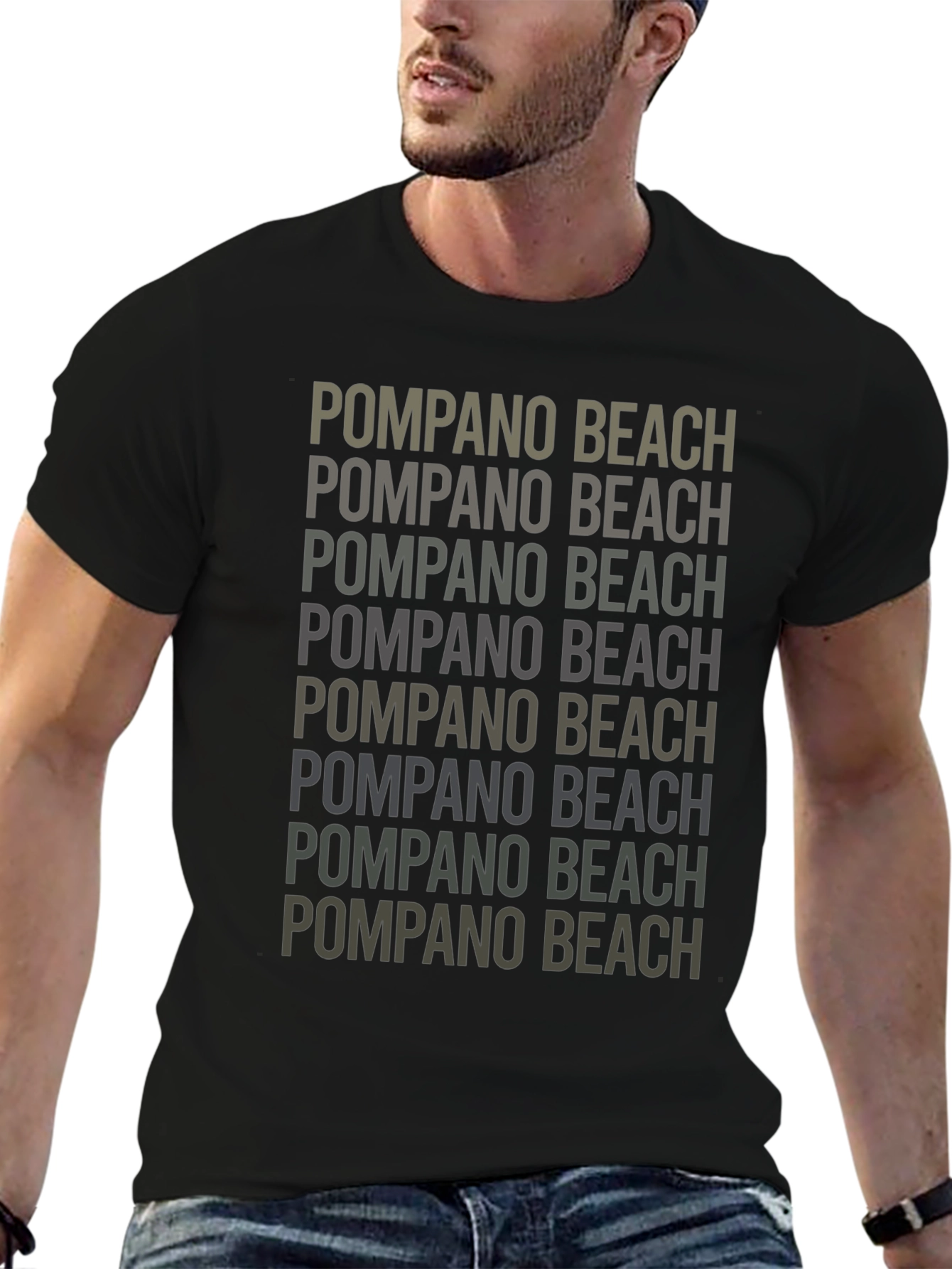 Pompano Beach Graphic Tee - Stylish City Pride Shirt
